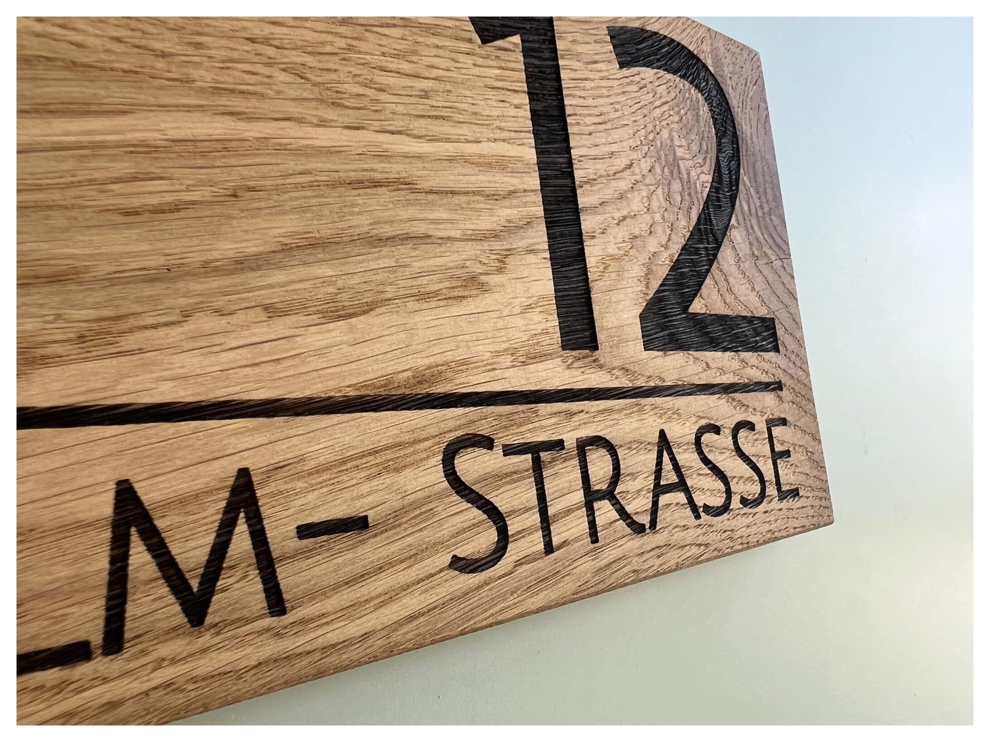 Numero Civico Personalizzabile,Targhe Indirizzo Numeri civici in legno personalizzati personalizzati Cartello galleggiante Numero di indirizzo Targhe Nome esterno Camera di casa (Color : Wood black,