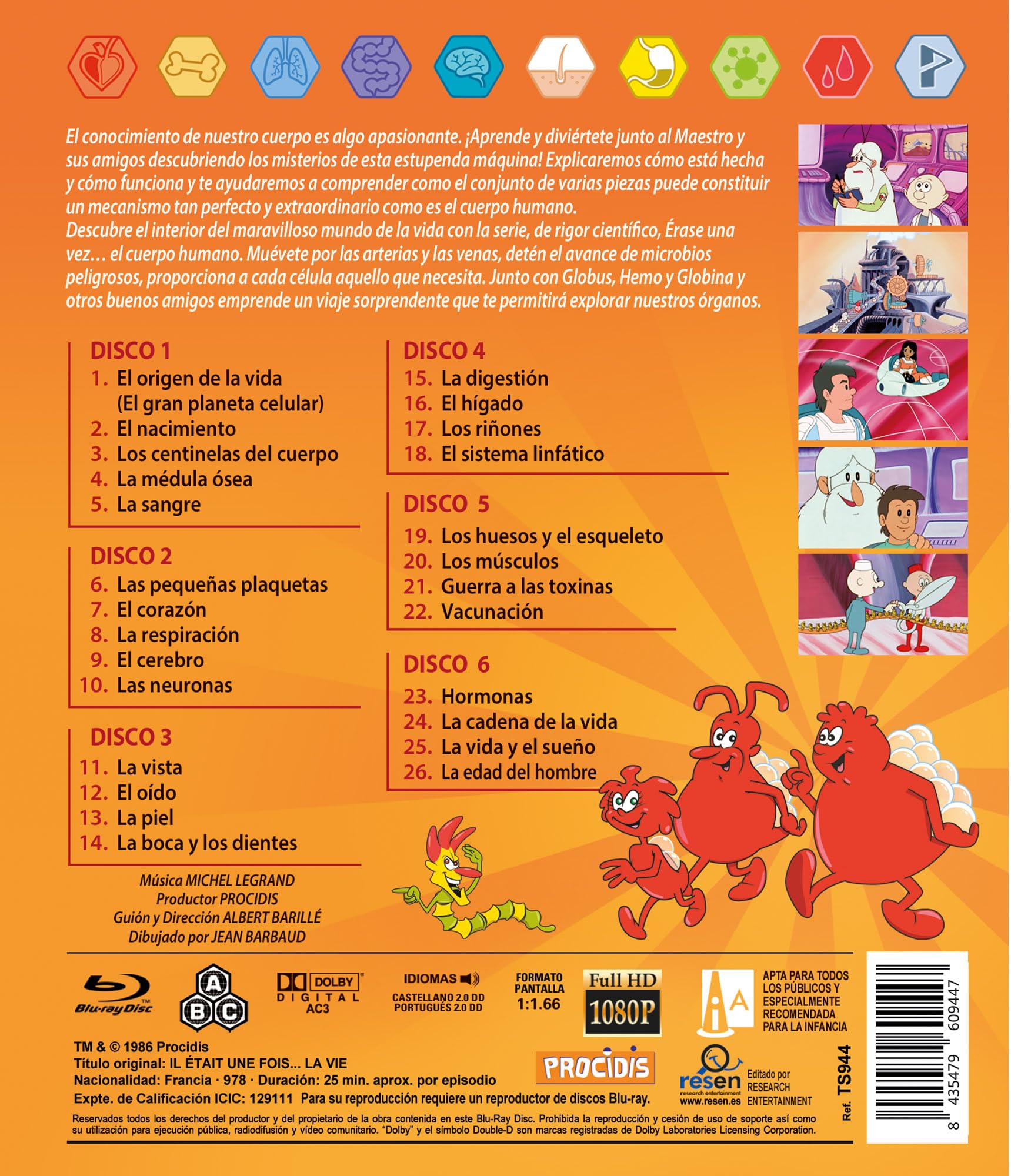 Erase Una Vez el Cuerpo Humano (6 BDs) Edición Sencilla [Blu-ray]