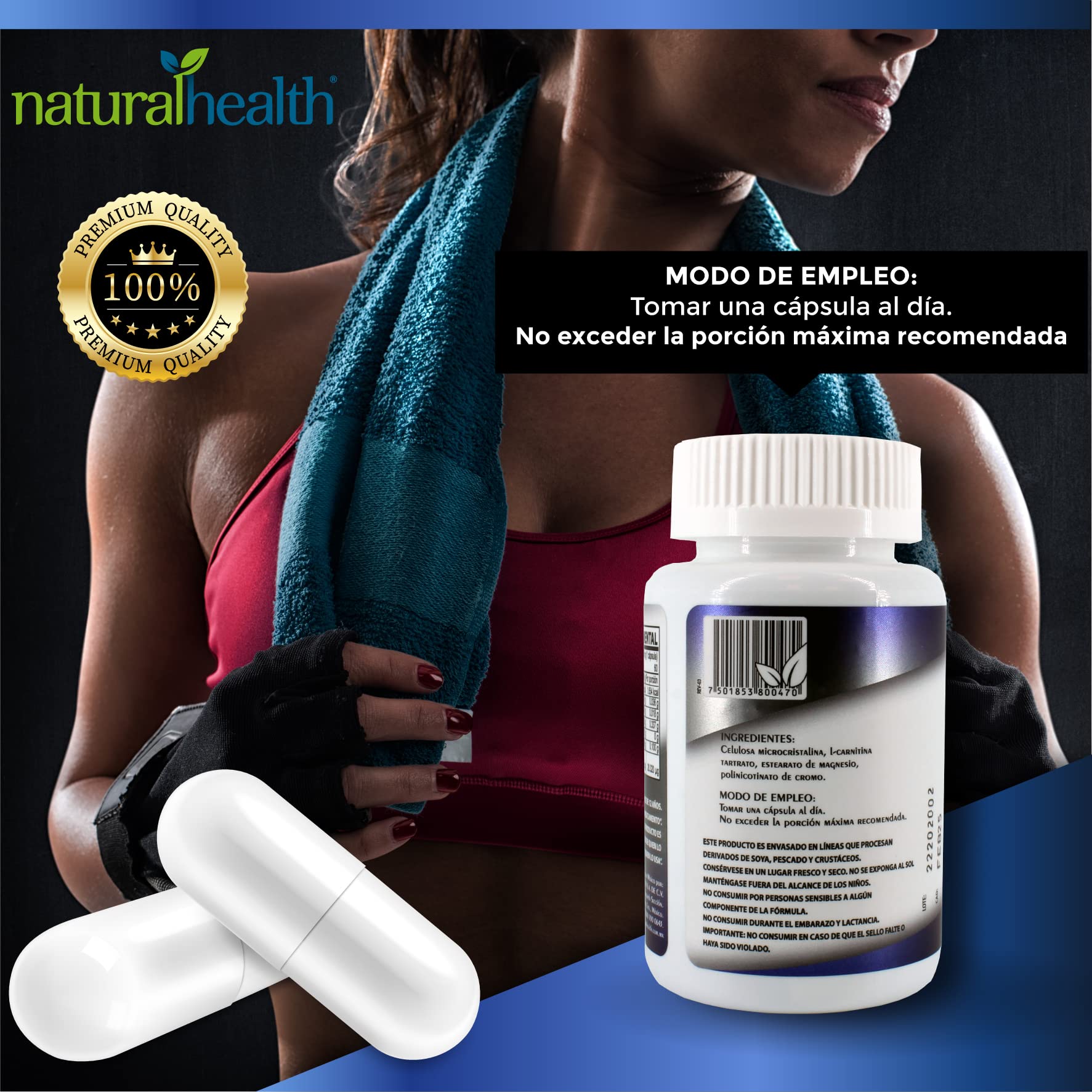 CHROMIUM 400, 2 frascoS con 120 cpsulas de 400 mg c/u. (2) :  Amazon.com.mx: Salud y Cuidado Personal