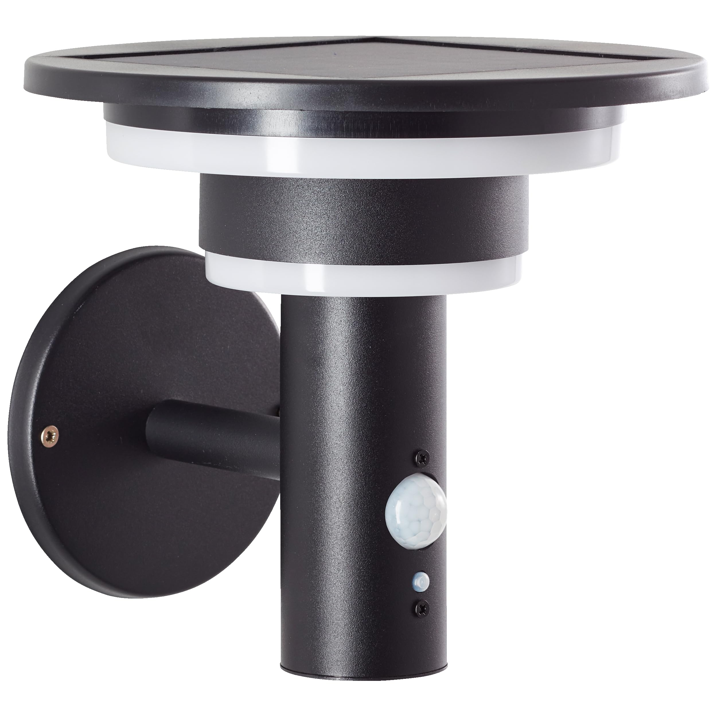 Lightbox LED Außen Wandlampe mit Solar & Bewegungsmelder - moderne Outdoor