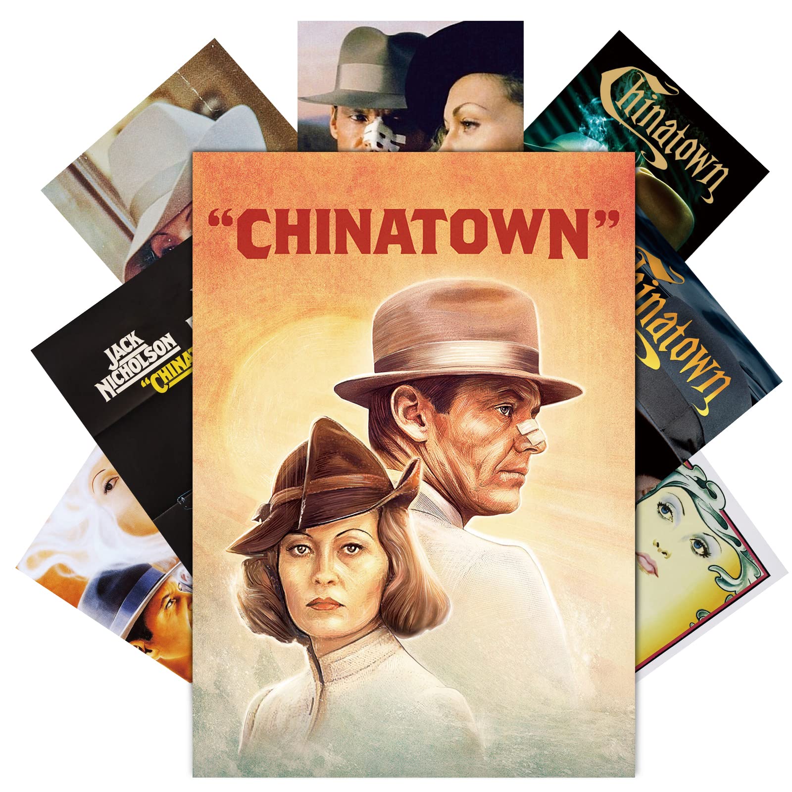 Buy Chinatown Vintage s of Classic Movie, Set of 8 Pcs Movie s Retro