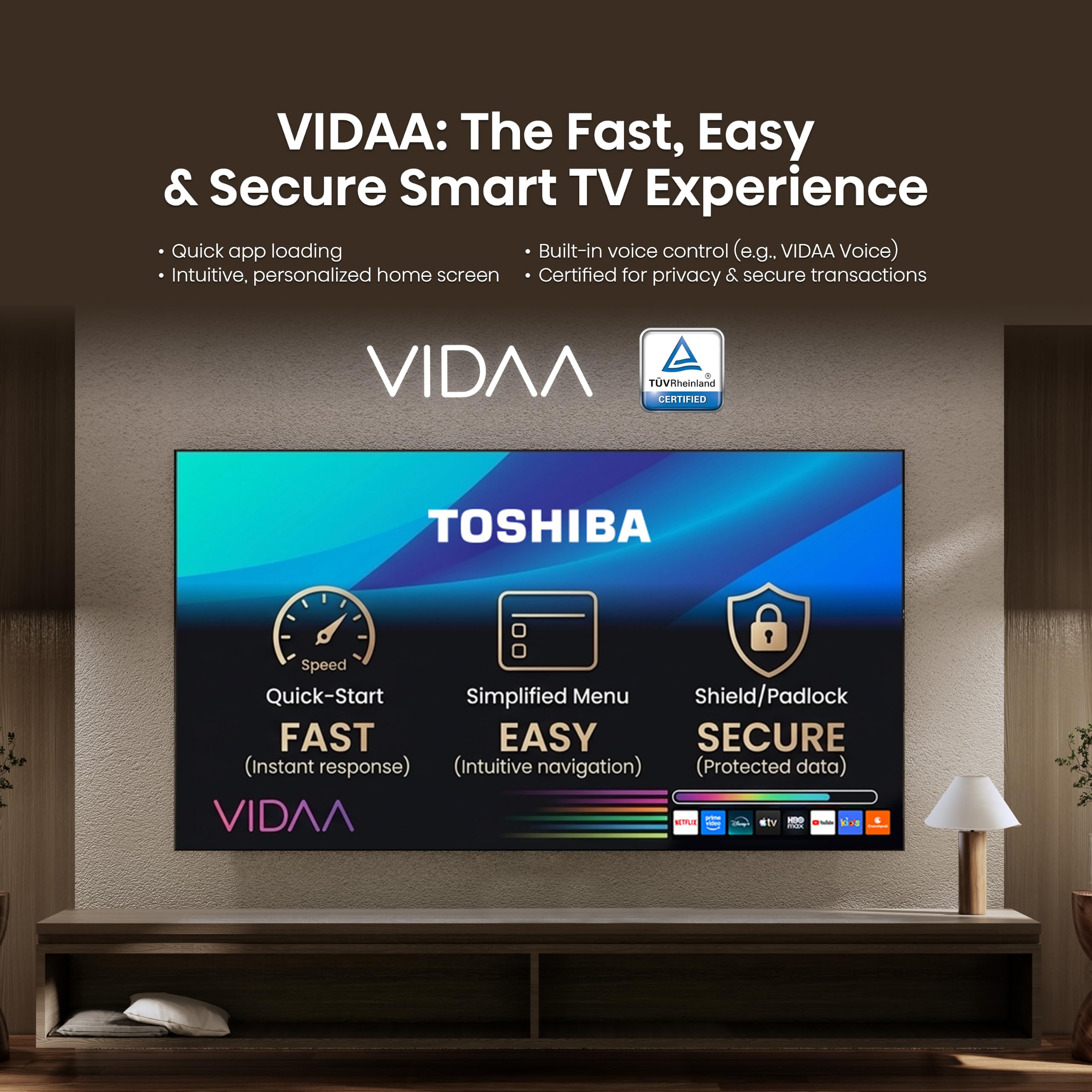 Toshiba 40 Inch QLED Smart TV (40V37SP) | 60 Hz | REGZA Engine, VIDAA OS, Game Mode, DTS Virtual:X, WiFi, Direct LED — Amazon image 13