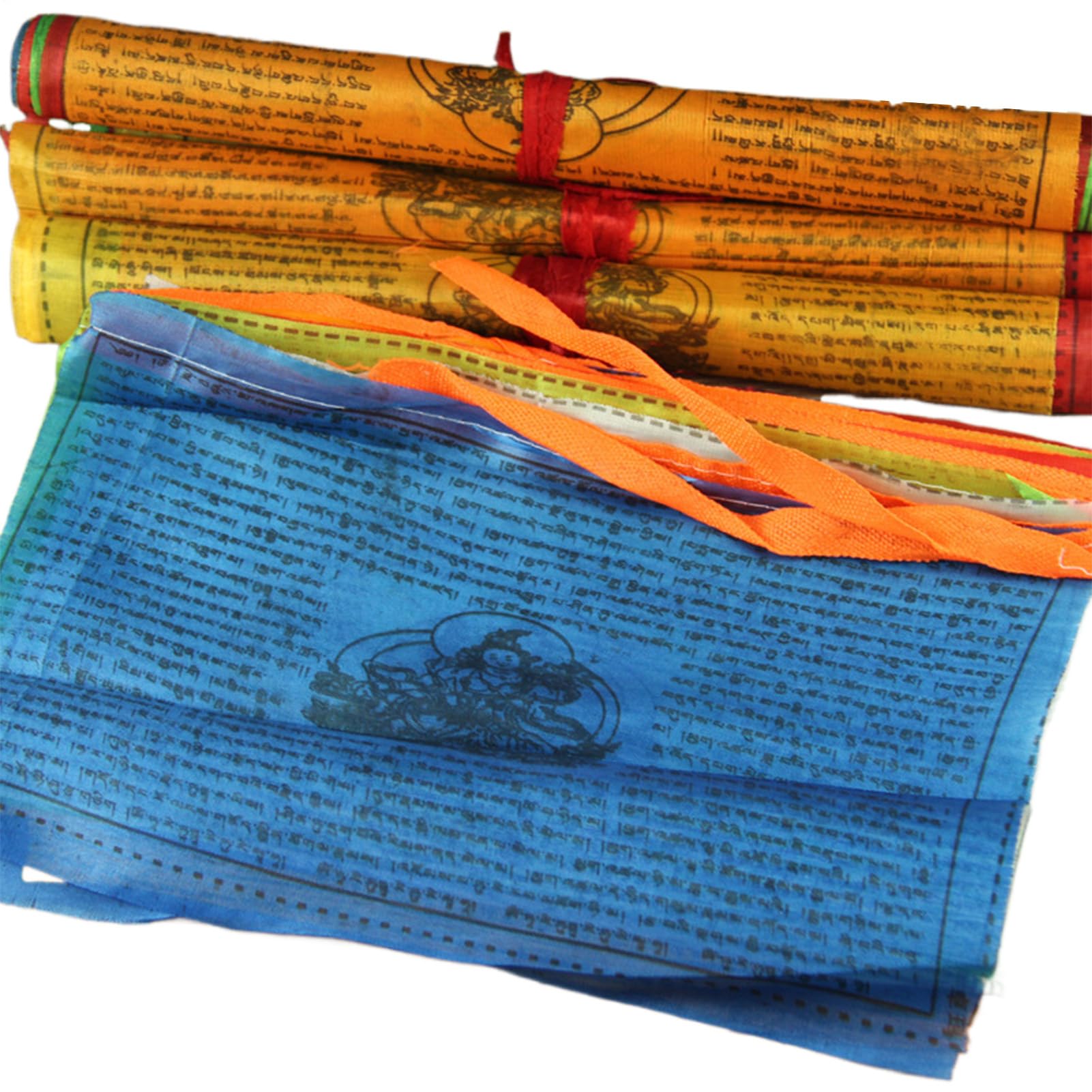 Tibetan Prayer Flags - 20-Piece Buddhist Blessing Banner Set | 10x6 Inches Authentic Handmade Cotton Peace Decor for Meditation, Courtyard, Indoor & Outdoor Use, Spiritual Zen Art for Home, Garden