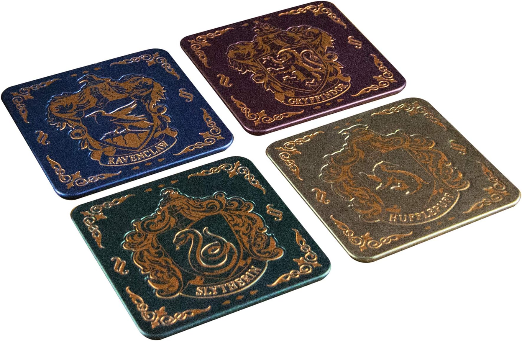 Fantastic Harry Potter Coasters (Gryffindor, Hufflepuff, Slytherin, Ravenclaw) e