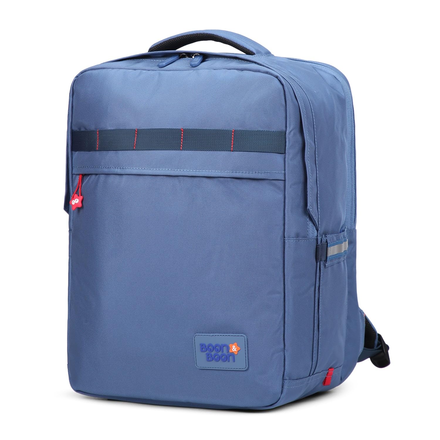 boon and boon Origin School Backpack for Boys & Girls | 1000D Polyester School Bag with Reflective Strip, Padded Mesh Back, Sternum Strap, Bottle Pocket & Front Flap Storage-picture-19