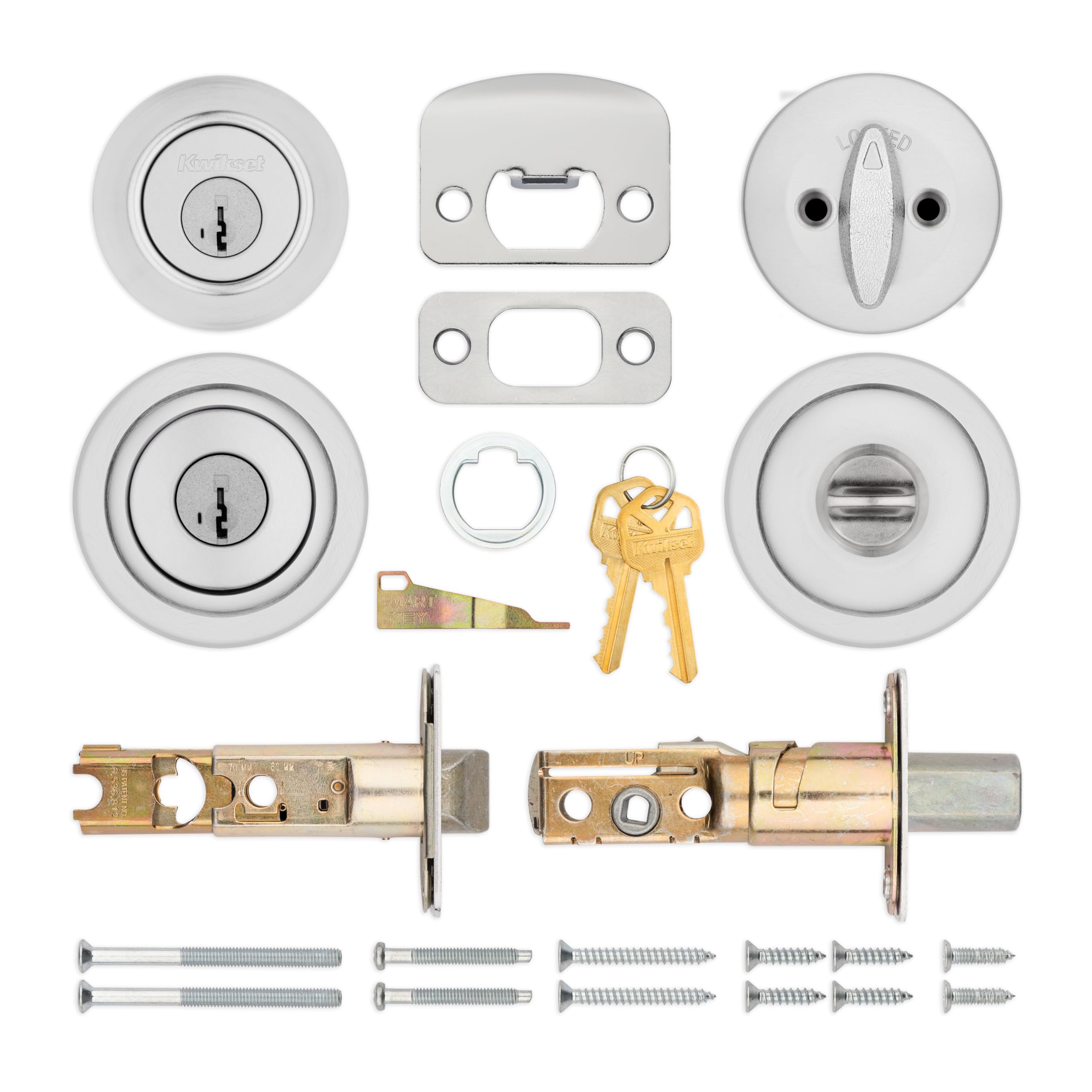 Kwikset Tylo Satin Chrome Lock Set - Secure Your Home -6