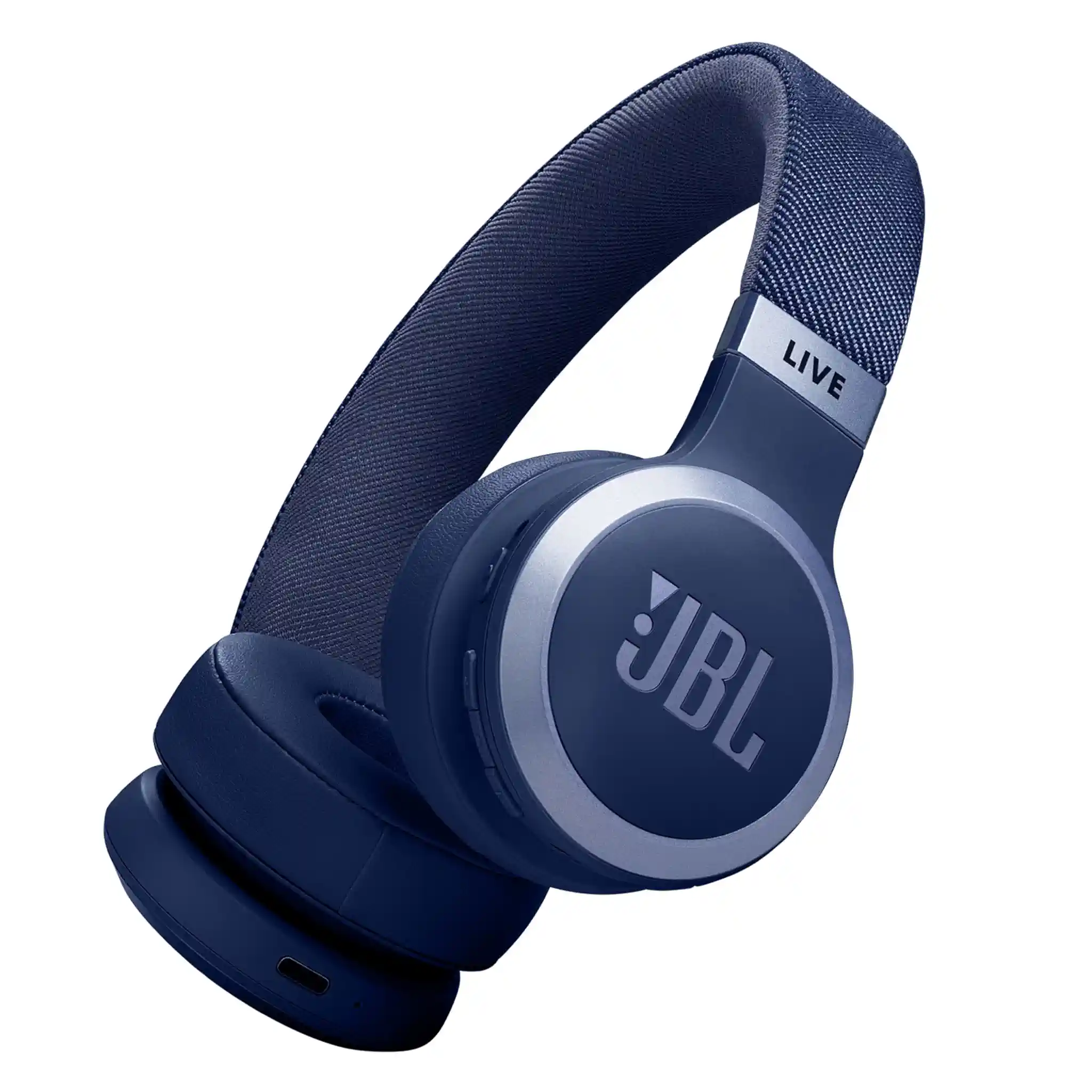 JBL Live 670 NC – Bluetooth On-Ear-Kopfhörer mit adaptivem Noise-Cancelling – Kabellose Ohrhörer mit JBL Signature Sound und Sprachassistent – Langer Musikgenuss für bis zu 65 Stunden – In Blau