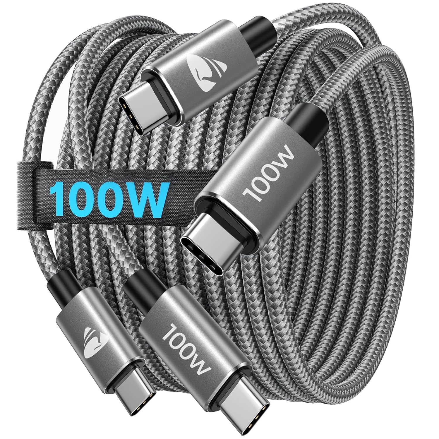 USB C auf USB C Kabel [ 2Stück 3M+3M ] 100W Schnellladekabel USB C auf USB C 5A PD 4.0 USB C Ladekabel für iPhone 16 Pro Max, iPhone 15, Samsung S24 S23 S22, iPad Pro, MacBook Pro/Air, Pixel