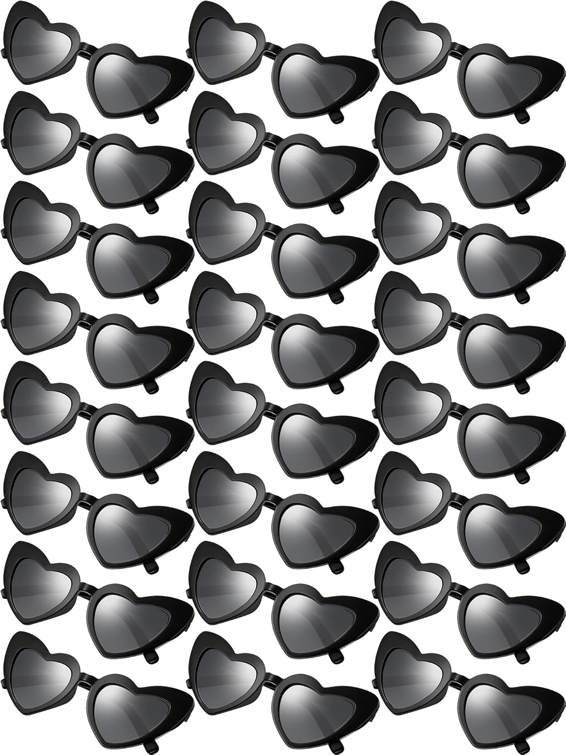 Flutesan 24 Retro Heart Sunglasses Vintage Cat Eye Heart Glasses Women Bachelorette Bride Sunglasses Bulk for Women
