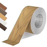 Vista 26 de Cinta de Borde de PVC, rollo de 3/4 pulgada x 25 pies de Cinta de Borde de Chapa Negra Preengomada Flexible, Cinta de Borde con Adhesivo