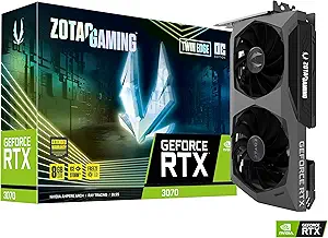 ZOTAC Gaming GeForce RTX 3070 Twin Edge OC Low Hash Rate 8GB GDDR6 256-bit 14 Gbps PCIE 4.0 Graphics Card, IceStorm 2.0 Advanced Cooling, White LED Logo Lighting, ZT-A30700H-10PLHR