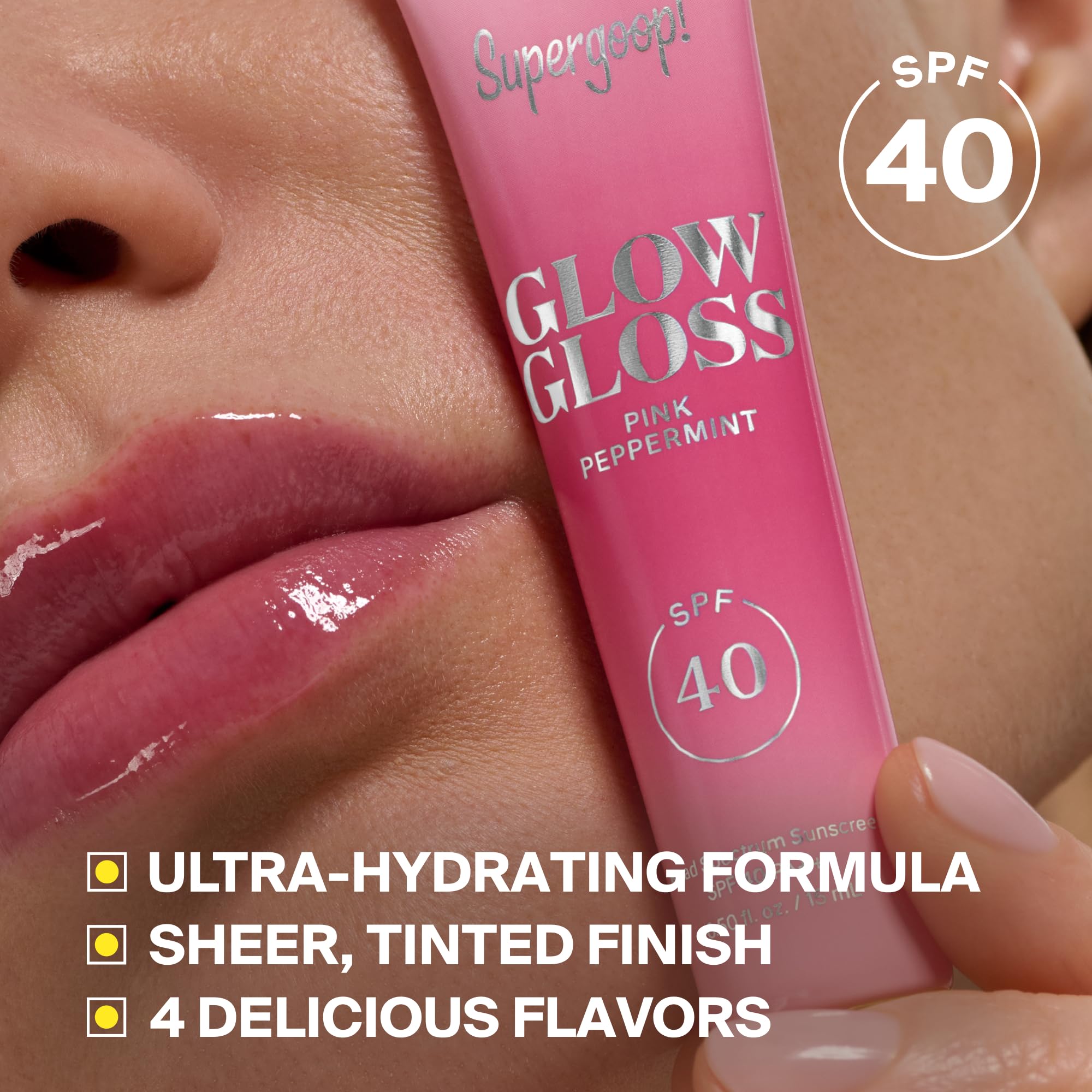 Supergoop! Glow Gloss SPF 40 - Lip Sunscreen -4