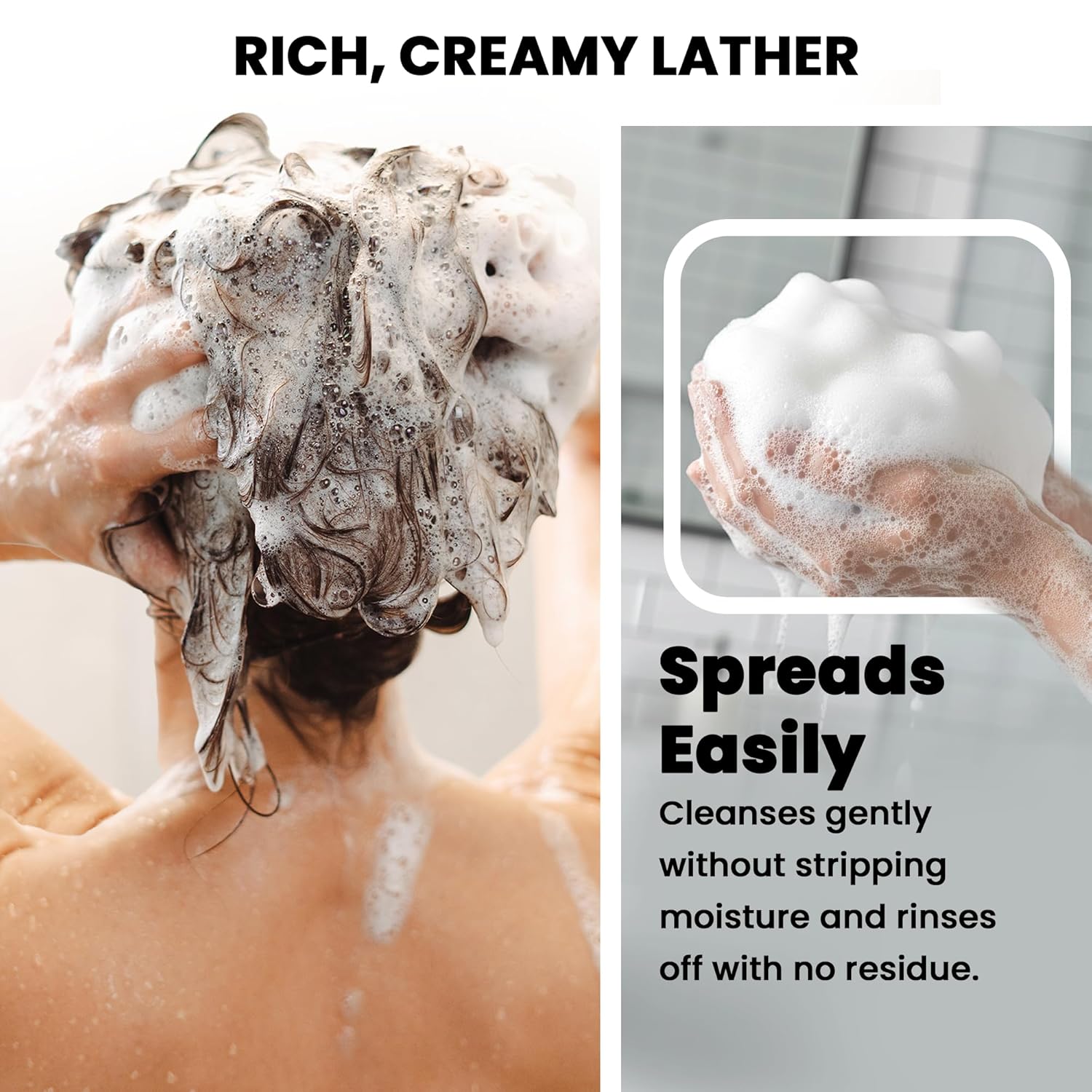 HerStyler Argan Oil Hair Shampoo for Dry Scalp - Hydrating - Volumizing, Moisturizing Shampoo for Dry Hair - Also Contains Rosemary and Aloe - Suits Men and Women - 33.8 Fl Oz - Image 4