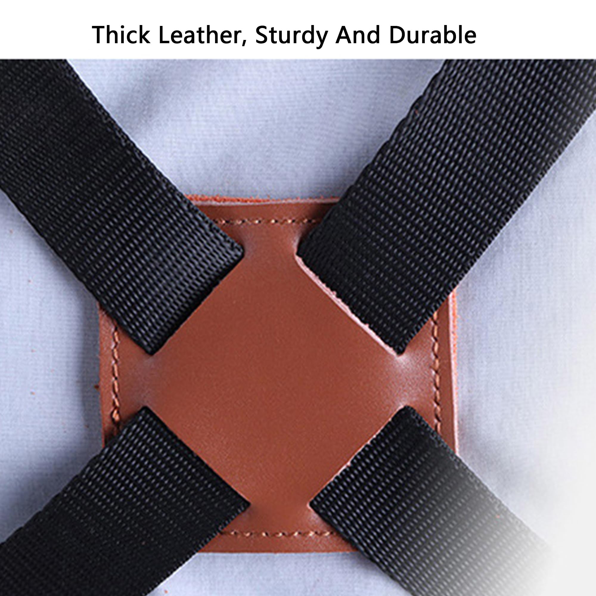Sassofono Strap, Nero Cinturino per Sassofono In Vera Pelle, Spessore Imbottito Regolabile Sax Neck Strap, Cinturino Universale per Qualsiasi Sassofonista (B)