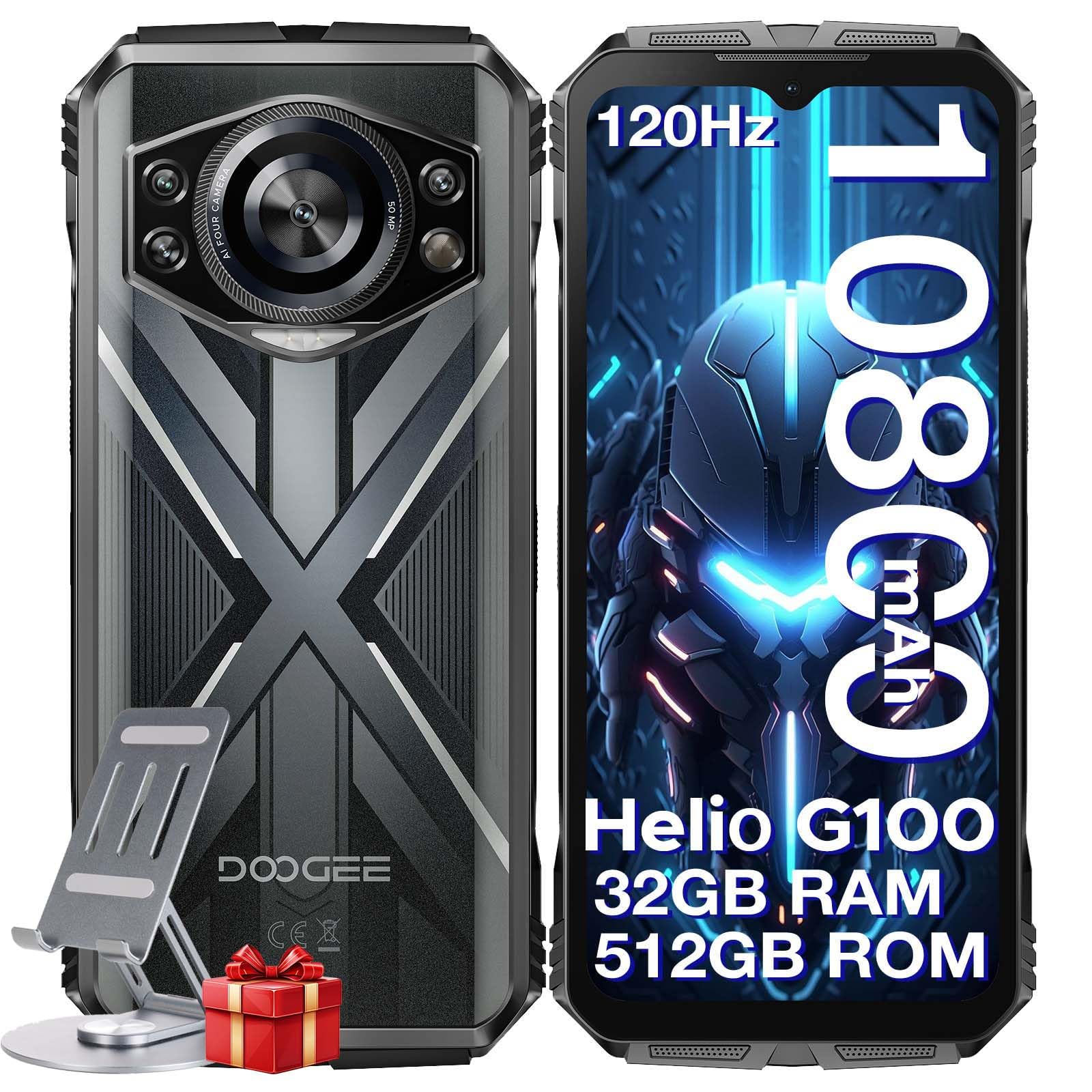 schermo resistente doogee s cyber pro con schermo 6.6