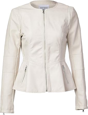 guess women's faux leather jackets