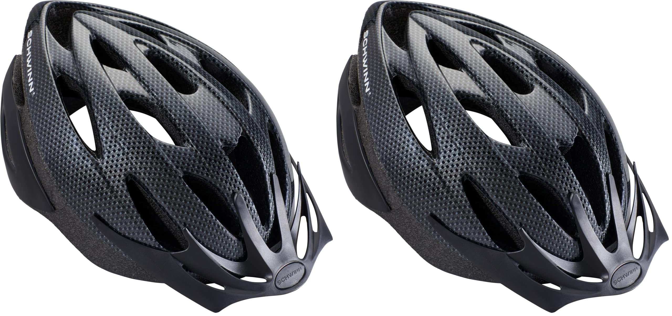 Schwinn Thrasher Helmet for Adults,Black,Size 58-62 cm,for Riders Ages 14+,Lightweight Microshell,Adjustable Dial and Straps,Interior Padding,20 Air Vents,Removable Visor,Adult Bike Helmet,(Pack of 2) : Sports & Outdoors