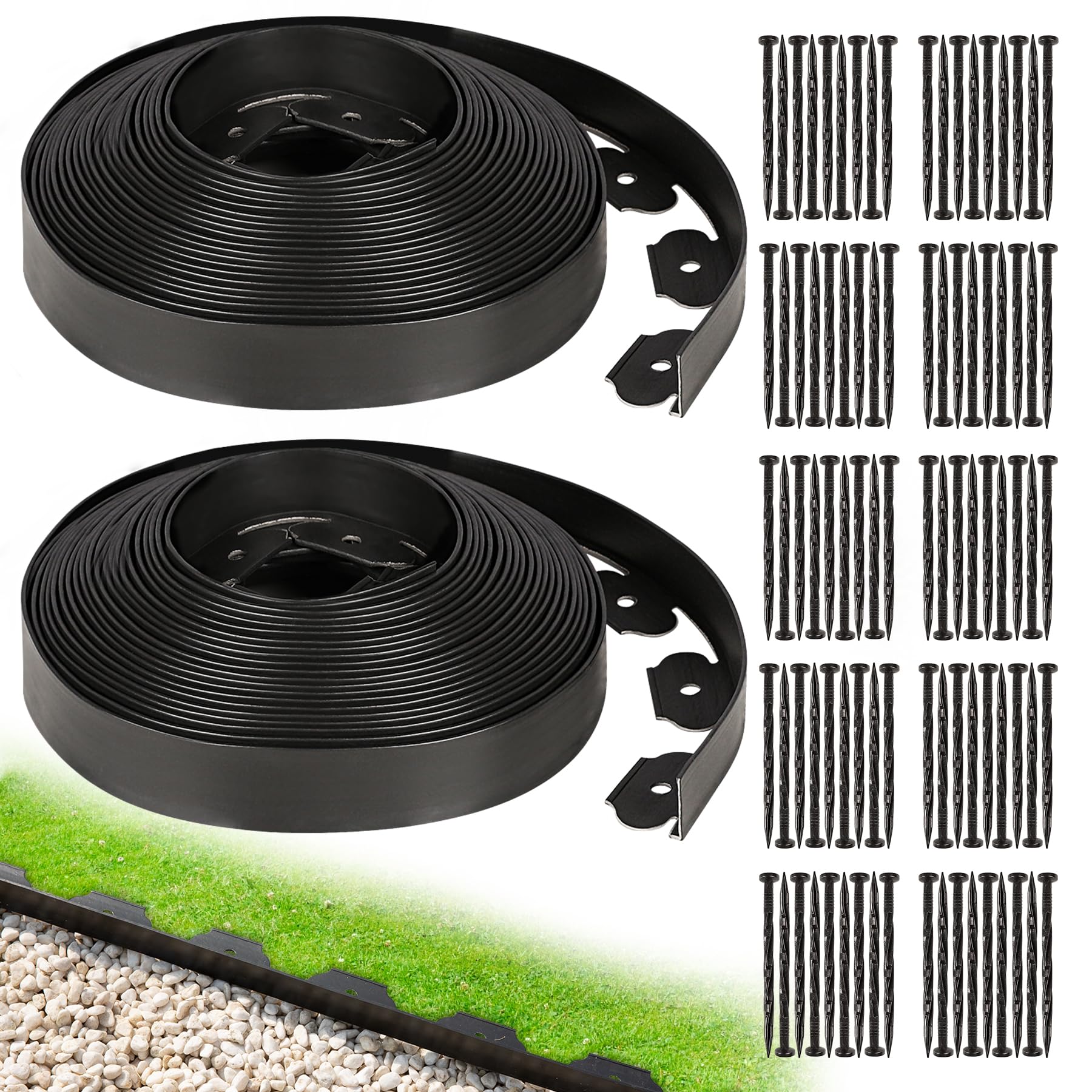 Hemikaki 1.5 x 100 ft Garden Edging Border