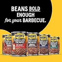 Vista 8 de Bush's Southern Pit Grillin' Frijoles enlatados para asar (paquete de 1), proteína a base de plantas, buena fuente de fibra, vegetariana, baja