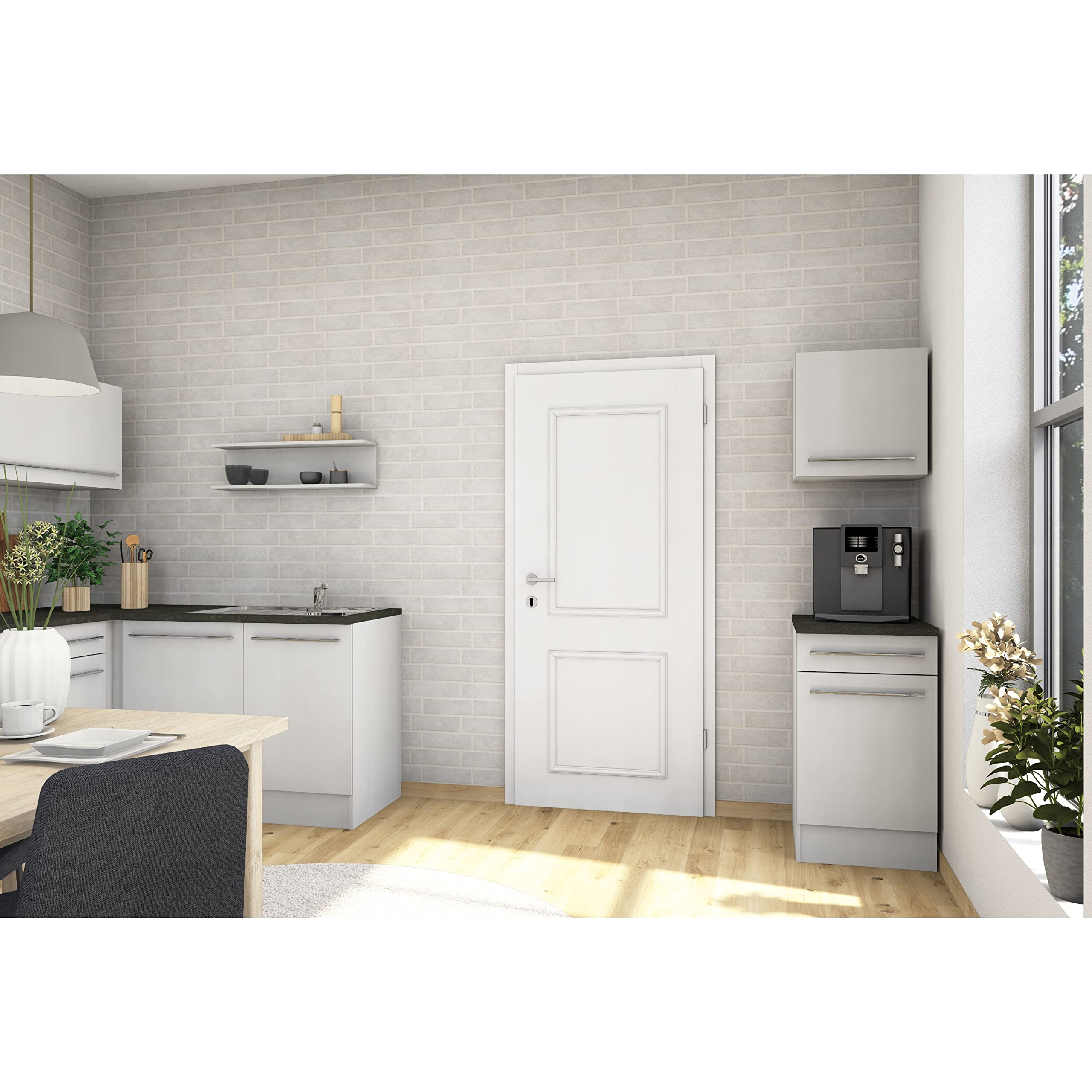 Kledingkast Dallas - witte kast - 103x199x59