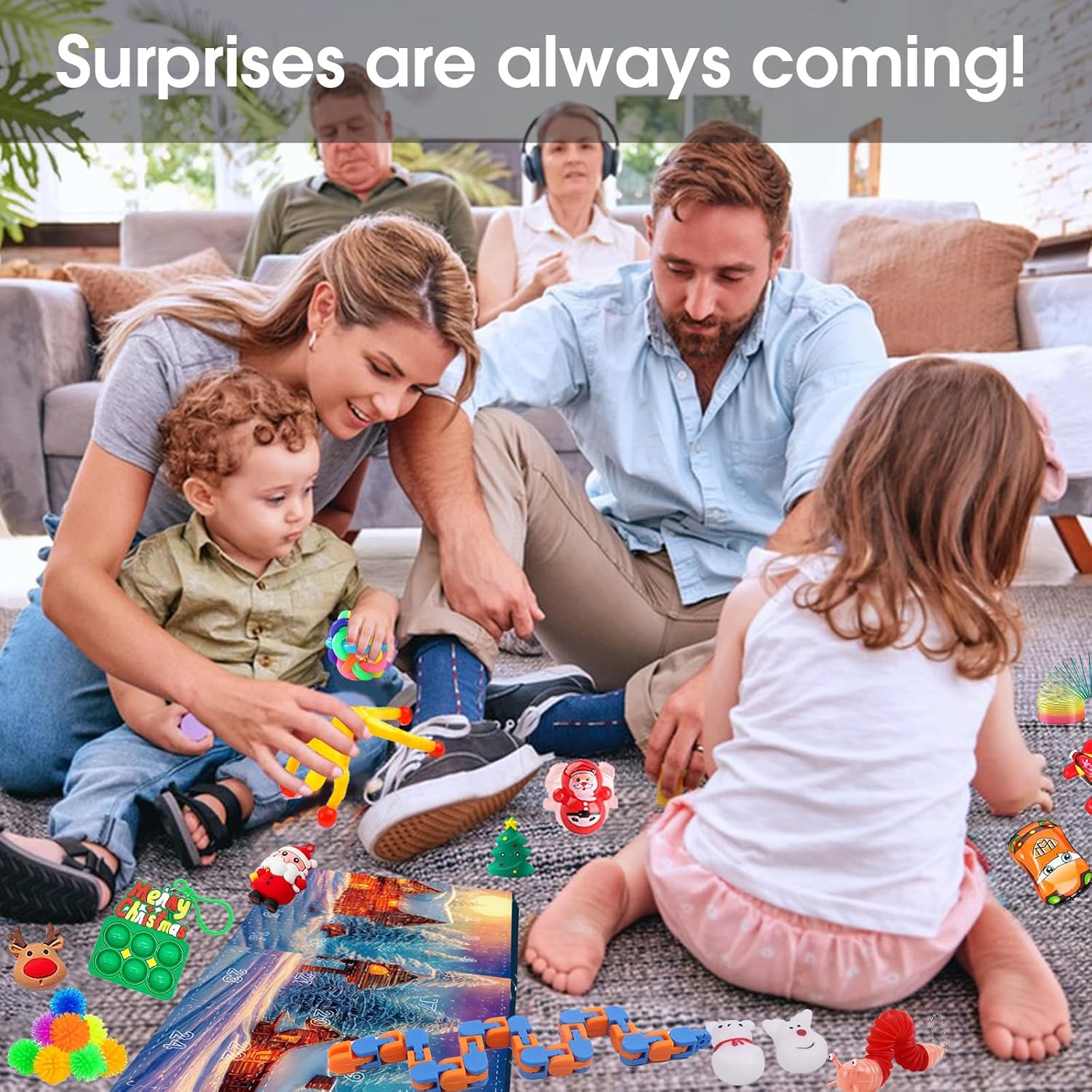 Fidget Advent Calendar 2025, Christmas Advent Calendars Countdown 24 Days, Bubble Toy Surprise Box Sensory Fidget Toy Packs, Surprise Gifts for Girls Teens - Image 4