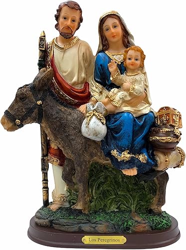 Miniatura 1 de Gigi's Classy Kids Flight to Egypt - Figura de estatua de José María Jesús de 12 pulgadas de los peregrinos Camino a Egipto