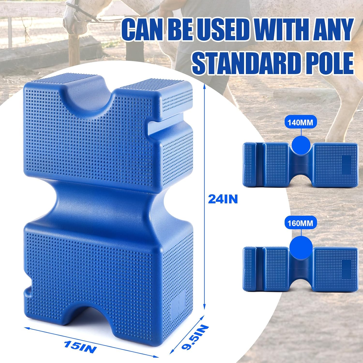 GlikCeil Jump Blocks for Horses Pets Jump Block Lightweight Durable Versatile Training Enhances Equestrian Practice Equipment for Beginners Equestrian Enthusiasts Physical Education (Blue)