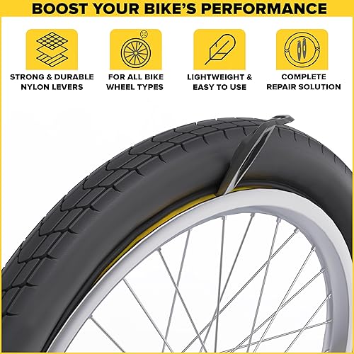 Miniatura 6 de Ultraverse Tubo interior de bicicleta para neumáticos de bicicleta de 18 x 1.75/1.95/2.10/2.125 pulgadas con válvula Schrader - Tubos de goma para