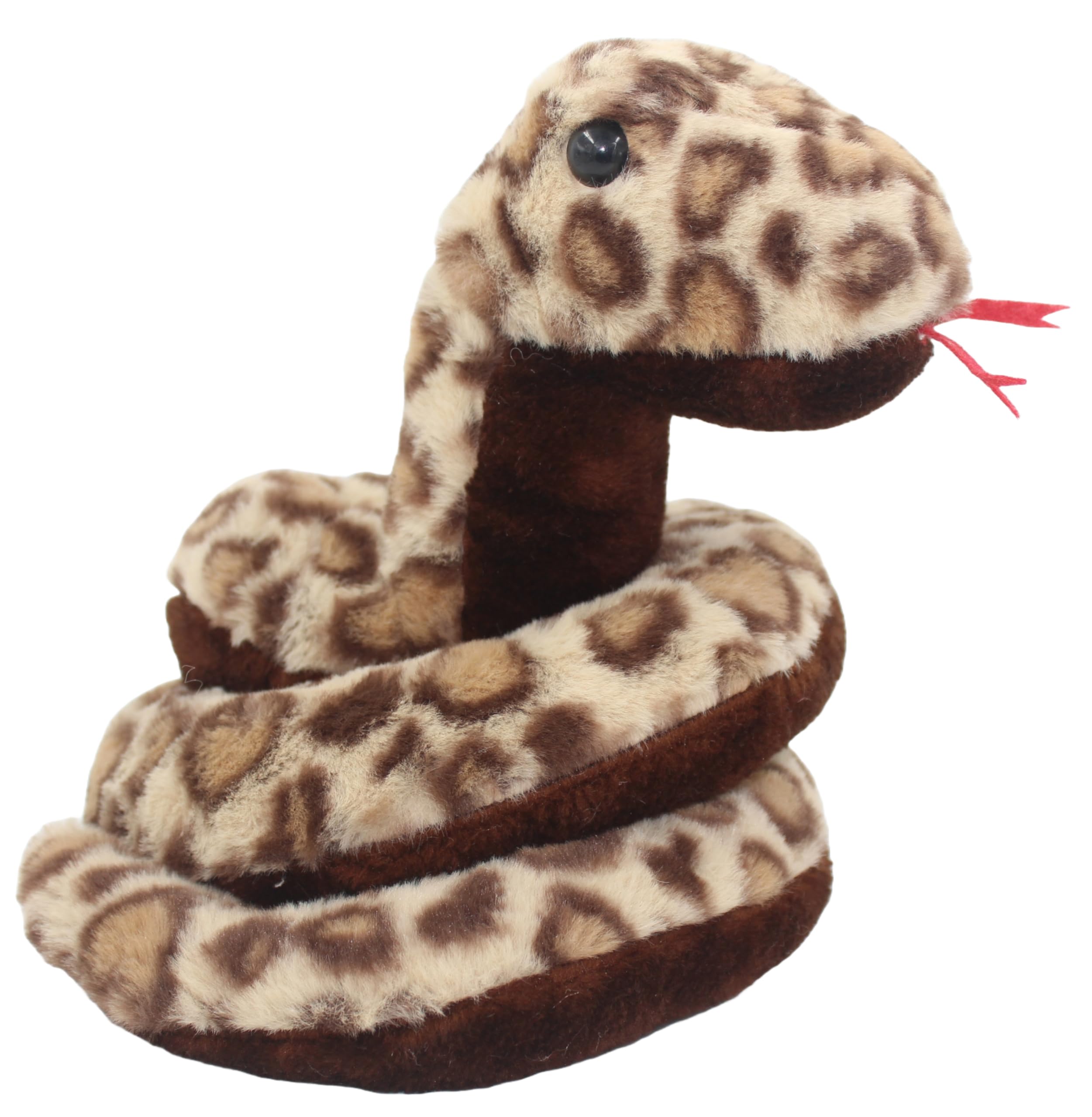 Snake Soft Stuffed Plush Animal Toy for Kids Birthday Gifts (Color: Brown Size: 18 cm)