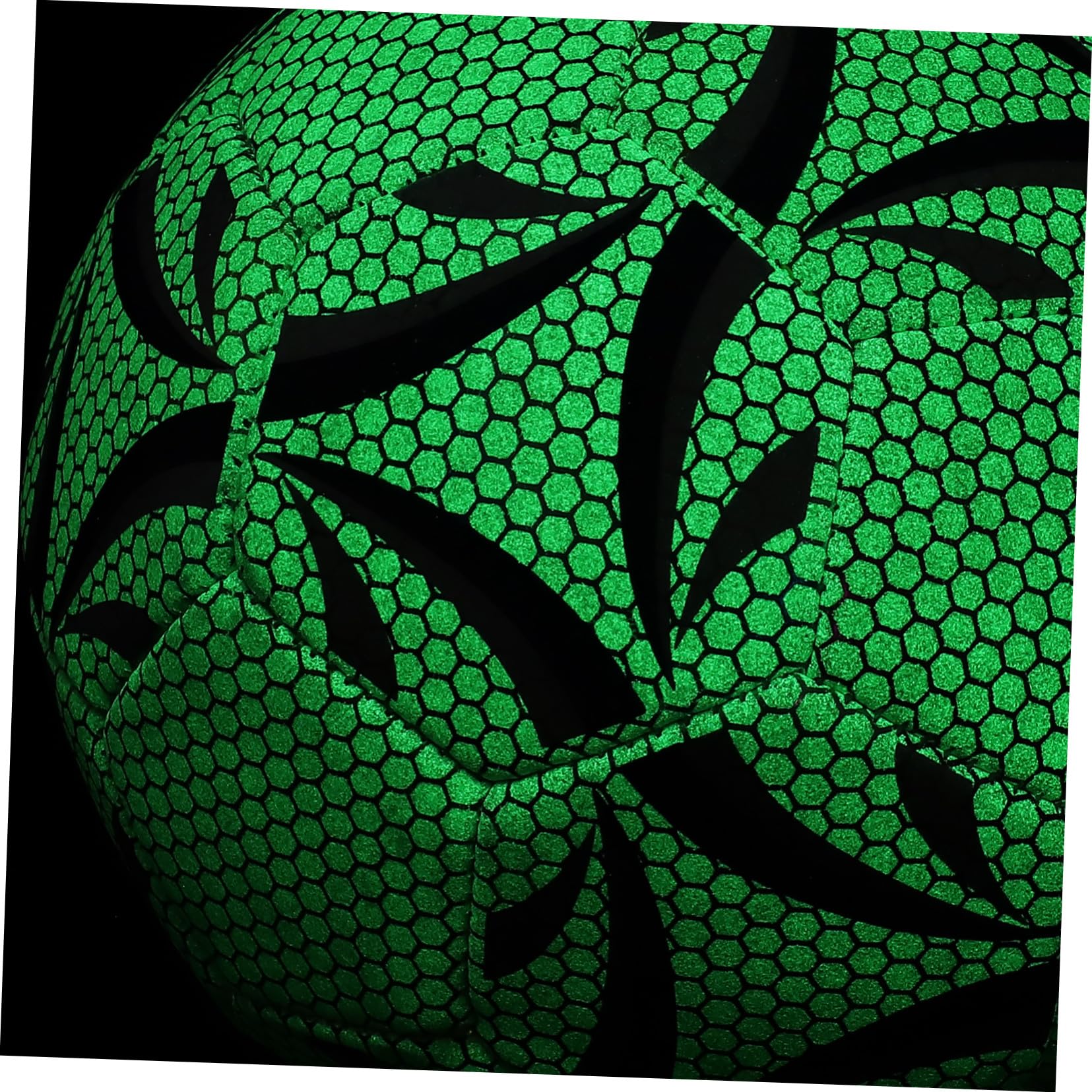 Toyvian Balón de Fútbol Fluorescente Verde para Entrenamiento, Resistente al Desgaste, Material PU, Adecuado para Jugar en Interiores y Exteriores