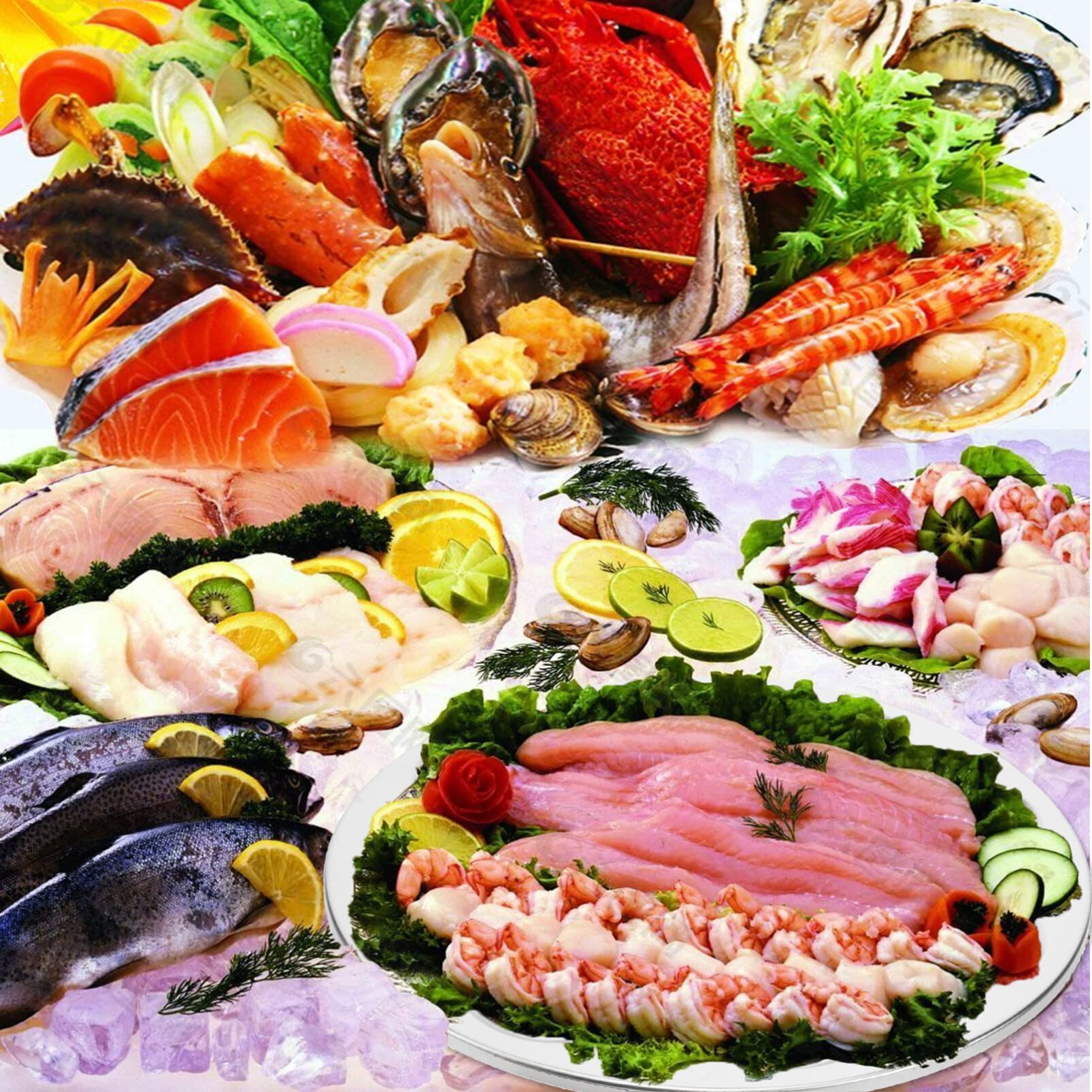 Kichvoe Plat à Huîtres en Acier Inoxydable Argenté Finition Polie, Compatible Lave-Vaisselle, pour Restaurant et Cuisson des Fruits de Mer