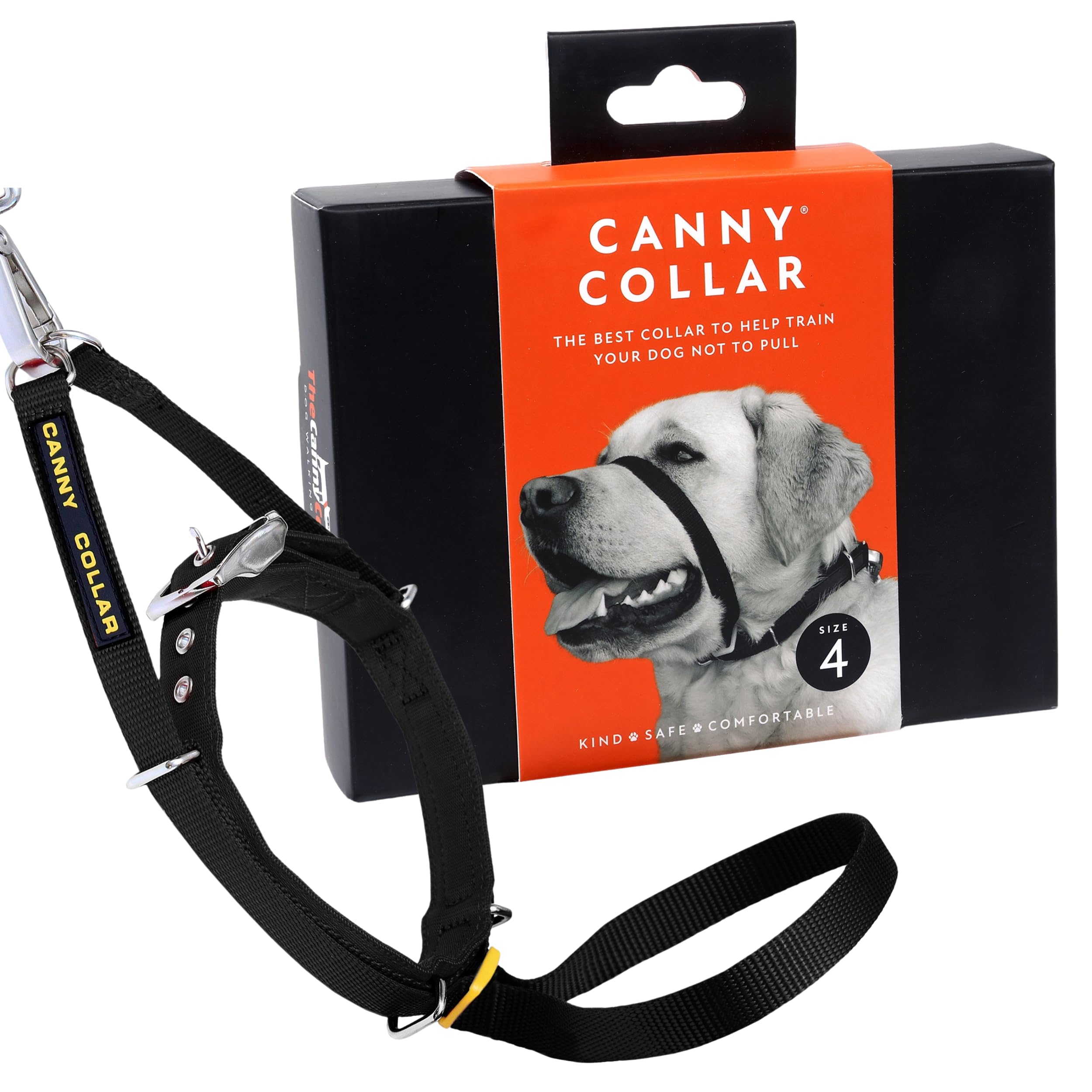 Canny Collar Licol de Dressage | Collier Anti-Traction | Facile à Utiliser | Dressez Votre Chien à Ne Pas Tirer en Laisse | Confortable, Doux, Sûr & Efficace