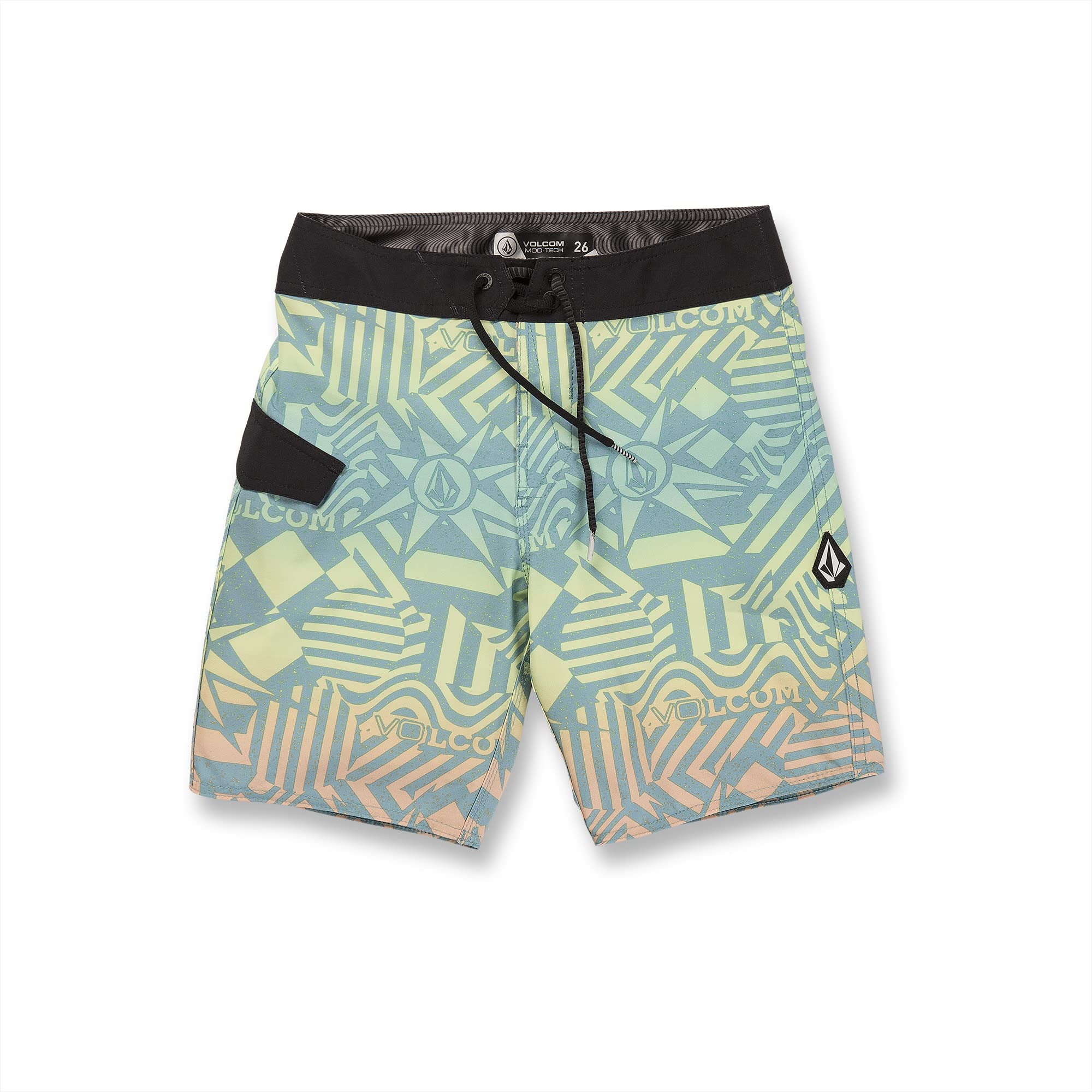 Volcom Boys Mod Ringer Shadow Lime 28