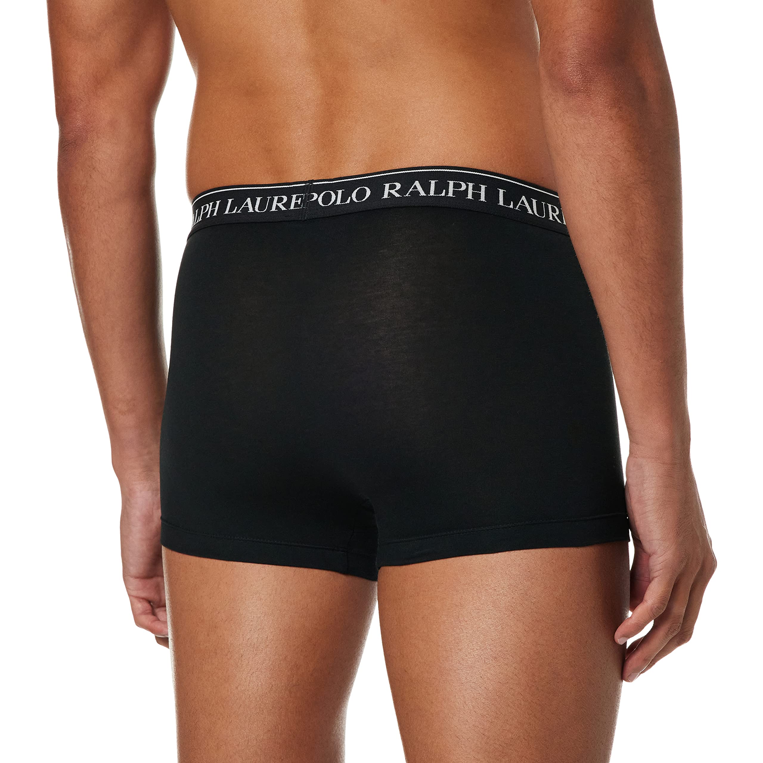 Ralph Lauren Polo Boxer da Uomo, 3 Pezzi, in Cotone, Nero, XL