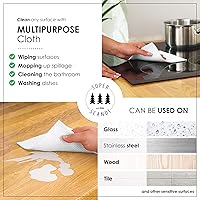 Vista 4 de SUPERSCANDI Paquete de 5 paños de cocina suecos para cocina, 100% biodegradables y compostables, reutilizables, lavables, seguros para alimentos