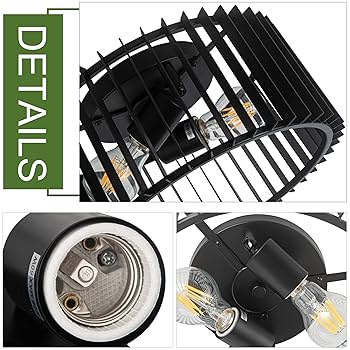 Zlepmlla Modern Black Flush Mount Ceiling Light Fixture
