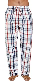 CYZ Pantalón de pijama de popelina 100% algodón para hombre
