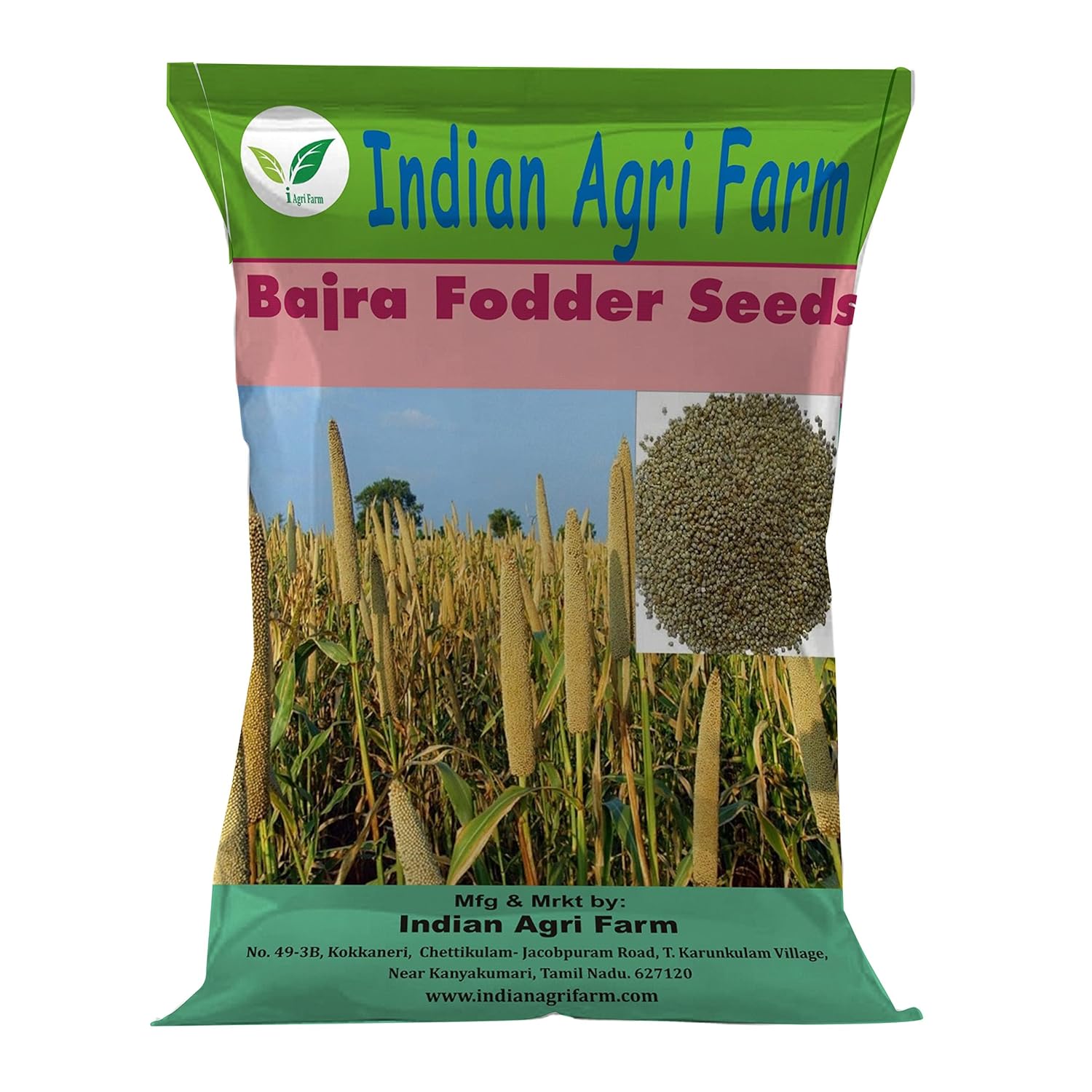 Iagrifarm Fodder Bajra Seeds - 3 Kg - Multi Cut for Fodder Cultivation ...