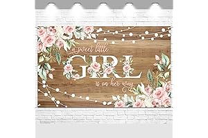 Avezano Rustic Girl Baby Shower Decoration Banner