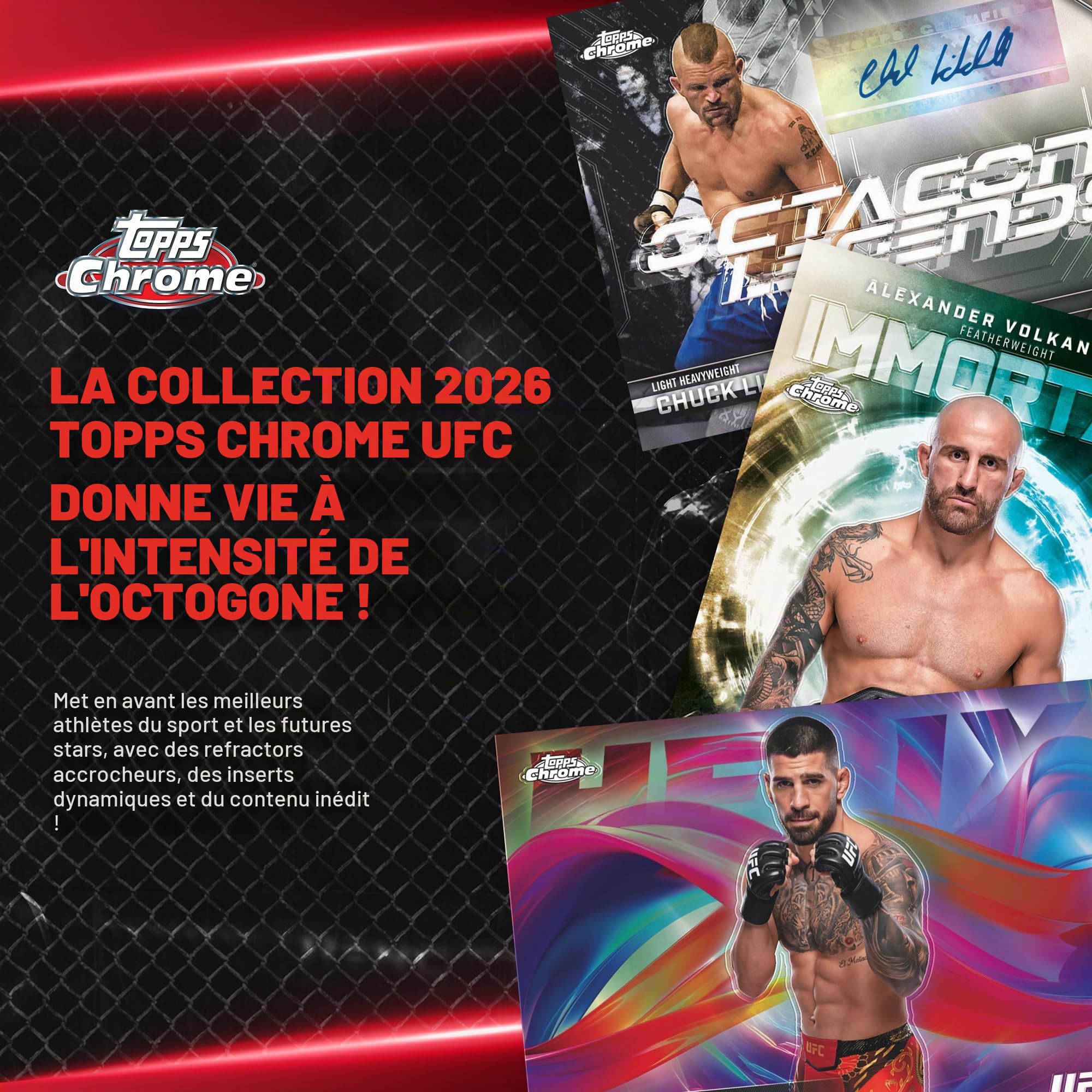 Topps Chrome UFC 2026 – Scellé en Usine – Boîte économique