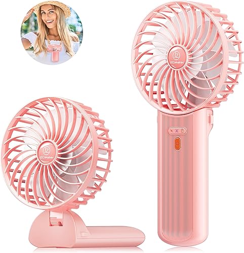 Miniatura 12 de JZCreater Ventilador de Escritorio USB, Mini Ventilador Portátil, Ventilador de Enfriamiento de Mesa de Escritorio de 3 Velocidades, Ventilador de