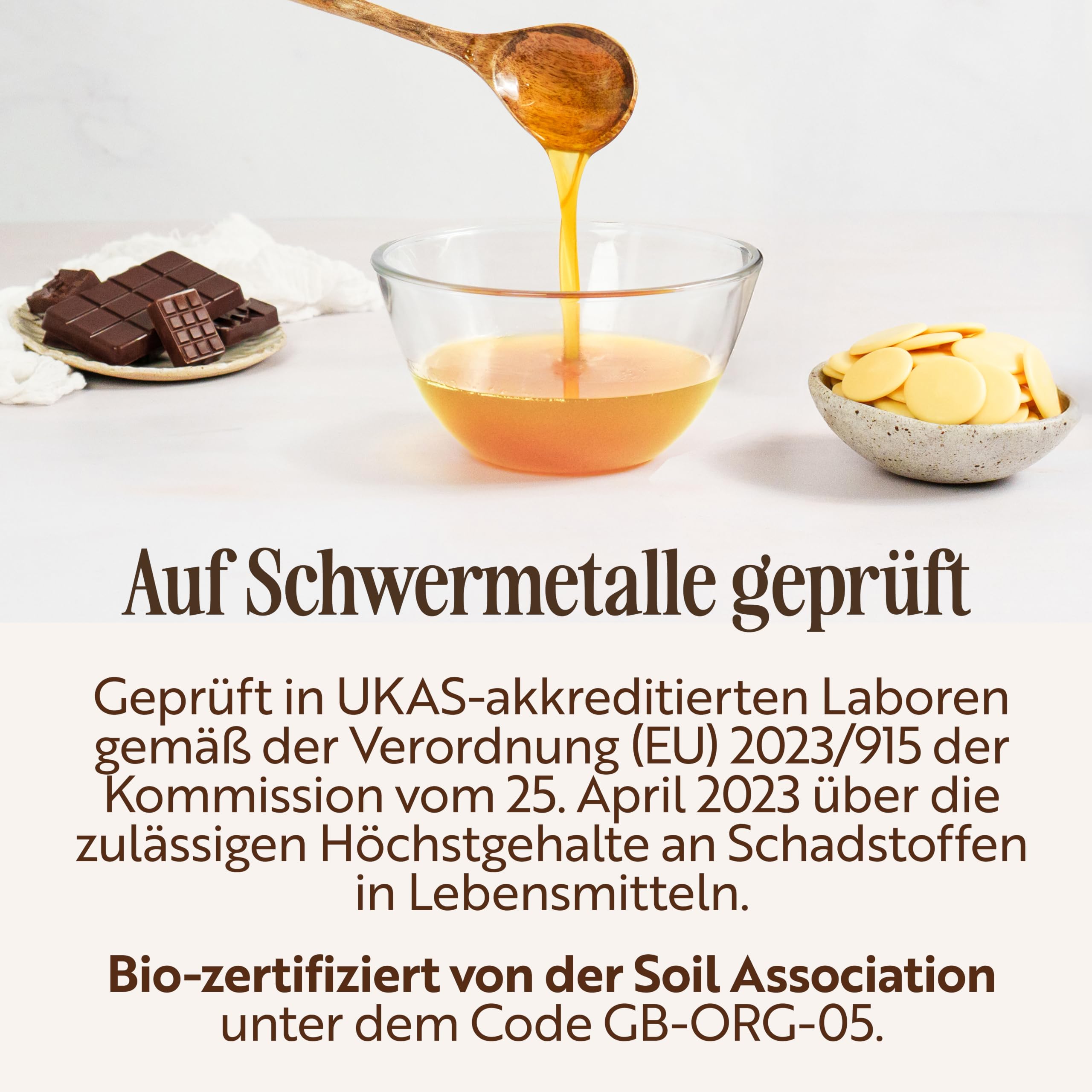 Sevenhills Wholefoods Kakaobutter Bio 500g, Rein und Natürlich, Premium Qualität