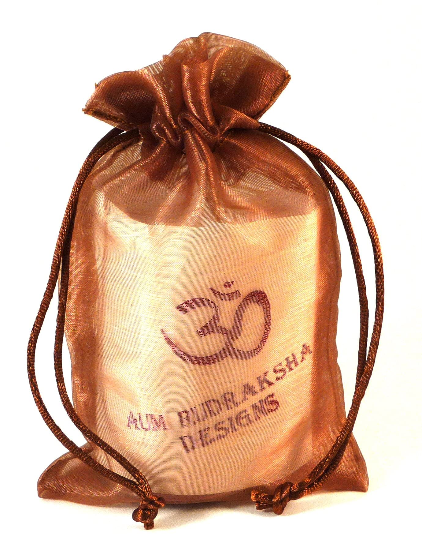 Petrichor Rudraksha Mala original con certificado de uso y Japa Mala (8 Mukhi Mala