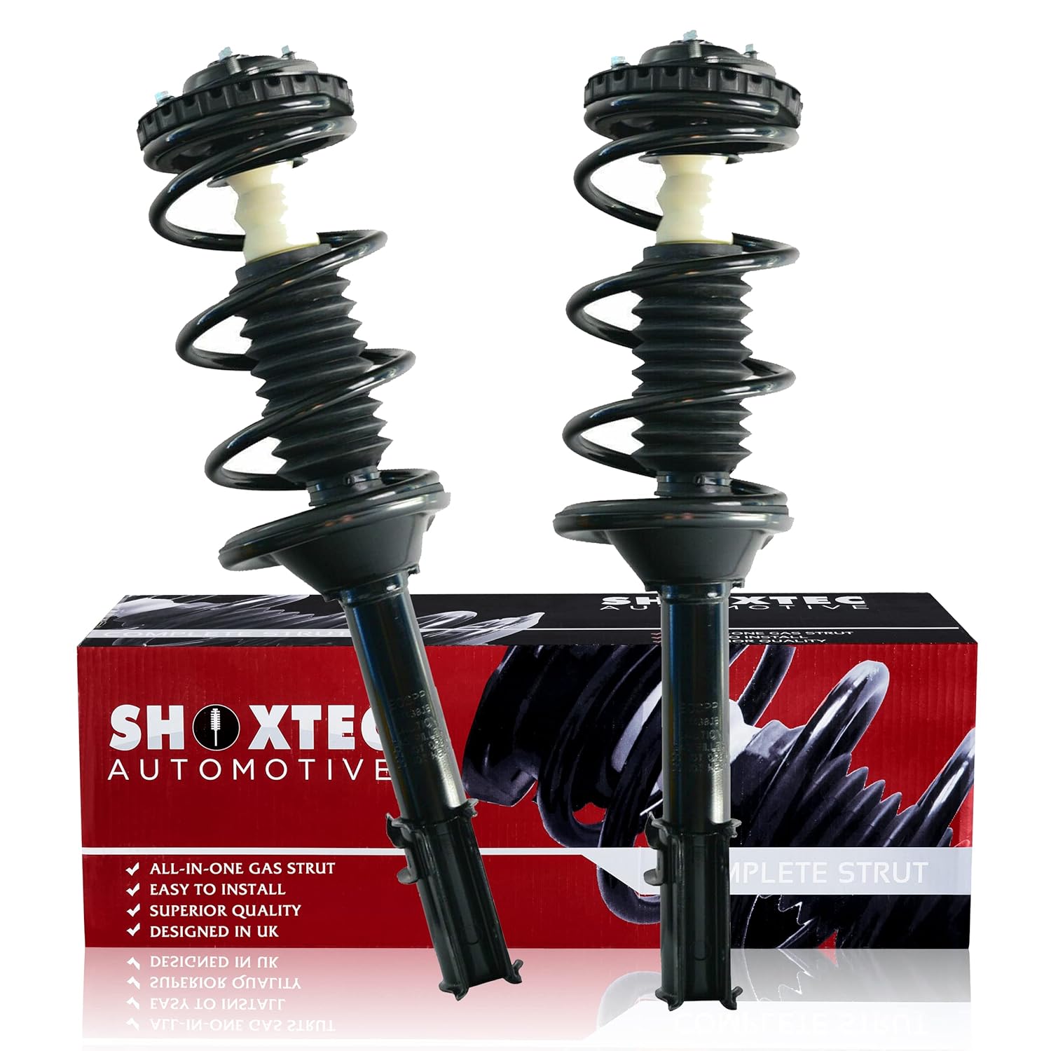 Amortecedores Traseiros Completo Shoxtec para Subaru Legacy 1998 1999 2.2L 2.5L H4 - Substituição de Conjunto de Molas e Amortecedores, Peça nº 1331772