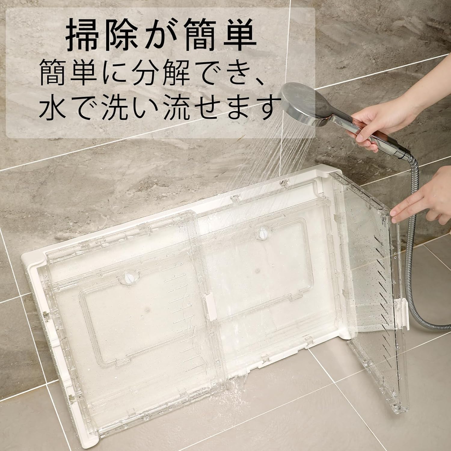 Yulezen 折りたたみ式アクリル透明ハムスターケージ、小動物用の快適で