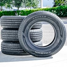 Set of 4 FOUR Arisun Aresta ZG02 All-Season Truck/SUV Touring Radial Tires-255/65R16 255/65/16 255/65-16 109H Load Range SL 4-Ply BSW Black Side Wall UTQG 500AA