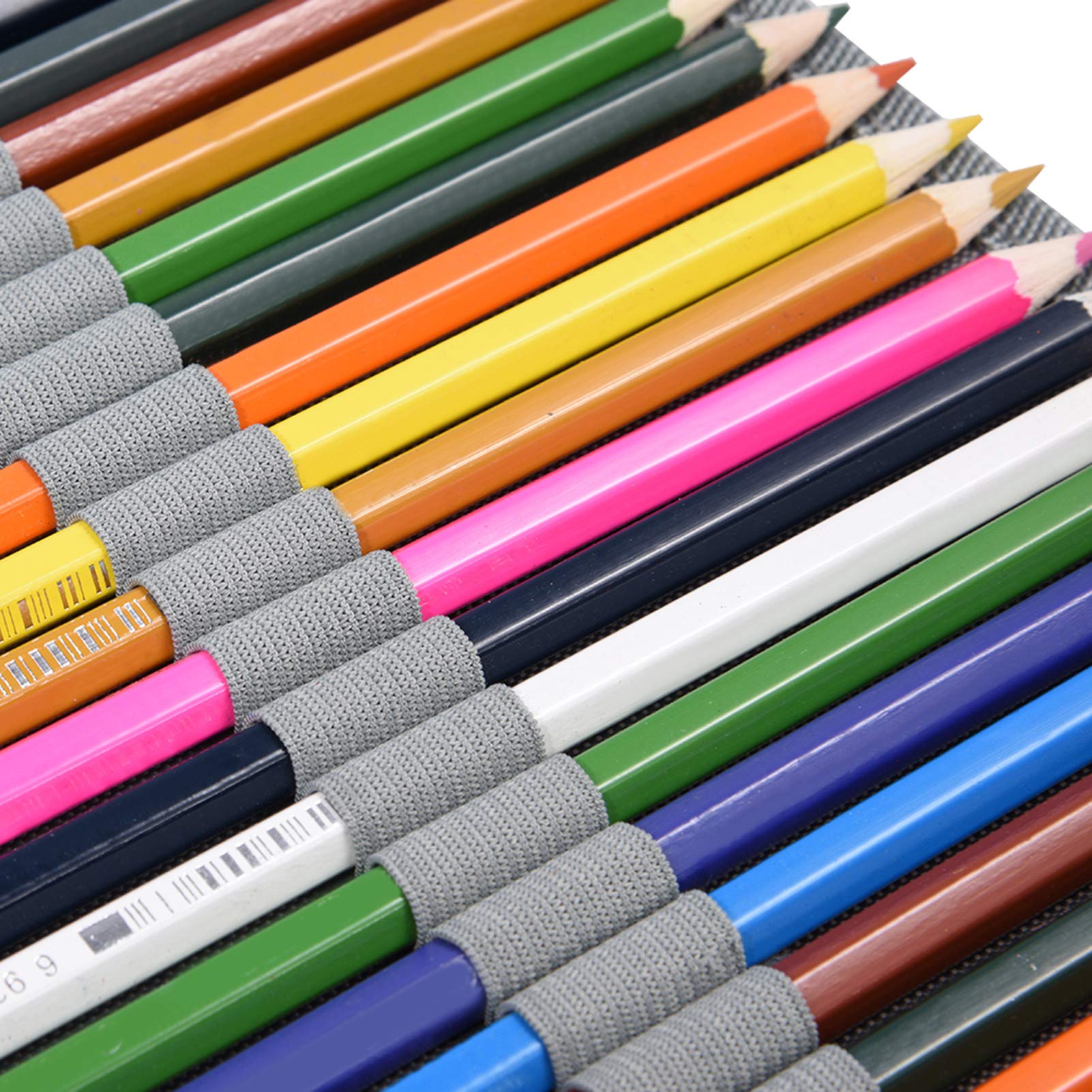 Lbxgap Marker Pen Organizer Case 224 Slots Large Capacity With Handy Wrap Portable Multilayer Holder For Watercolor Pencils & Gel Pen Markers(Blue