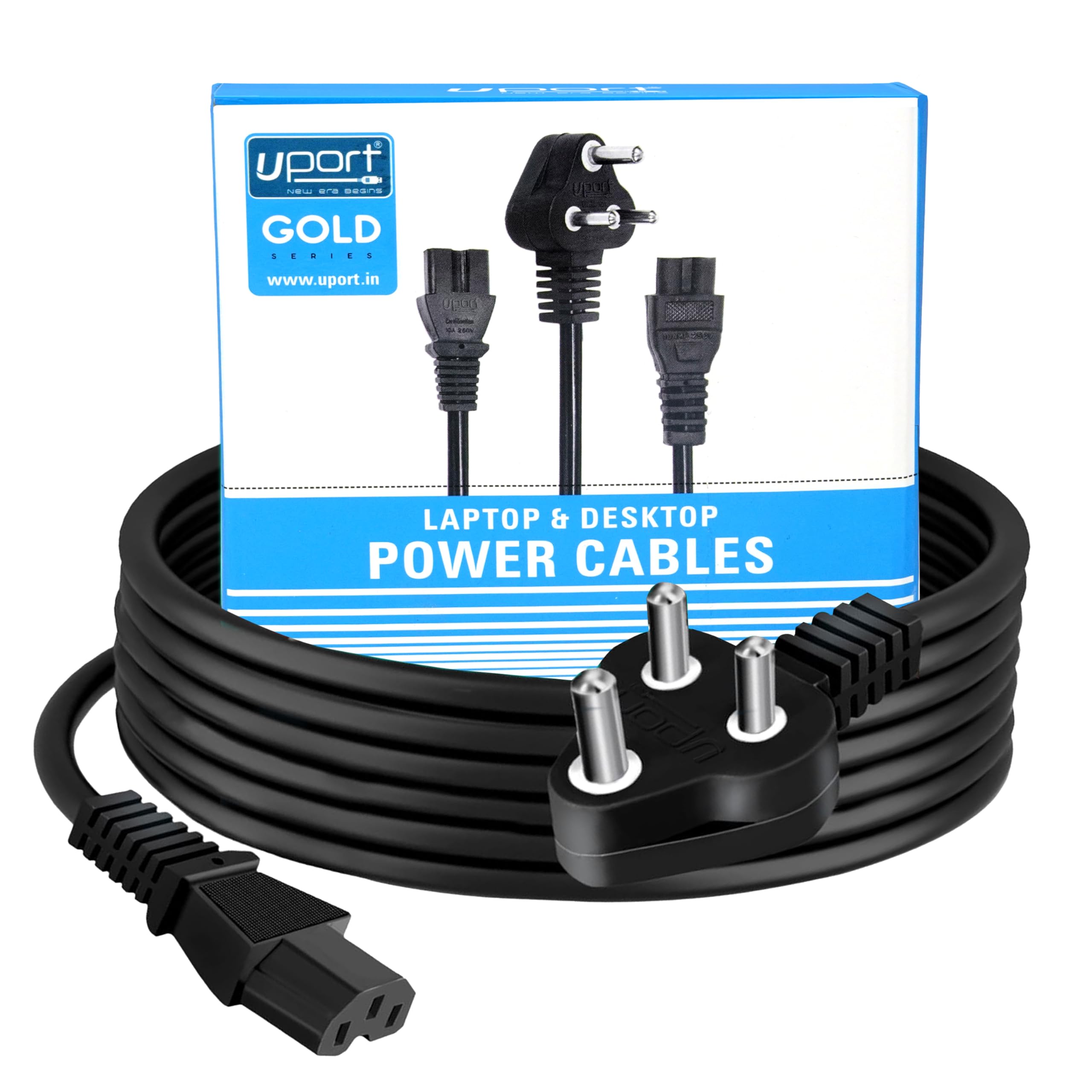 Storite UPort 3 Meter Power Cable for PC 3 Pin PC Power Cable 18AWG IEC Mains Kettle Lead Replacement Cord for Desktop/Monitor/Printer - Black (B0D7C5FQCR) Amazon Price History, Amazon Price Tracker