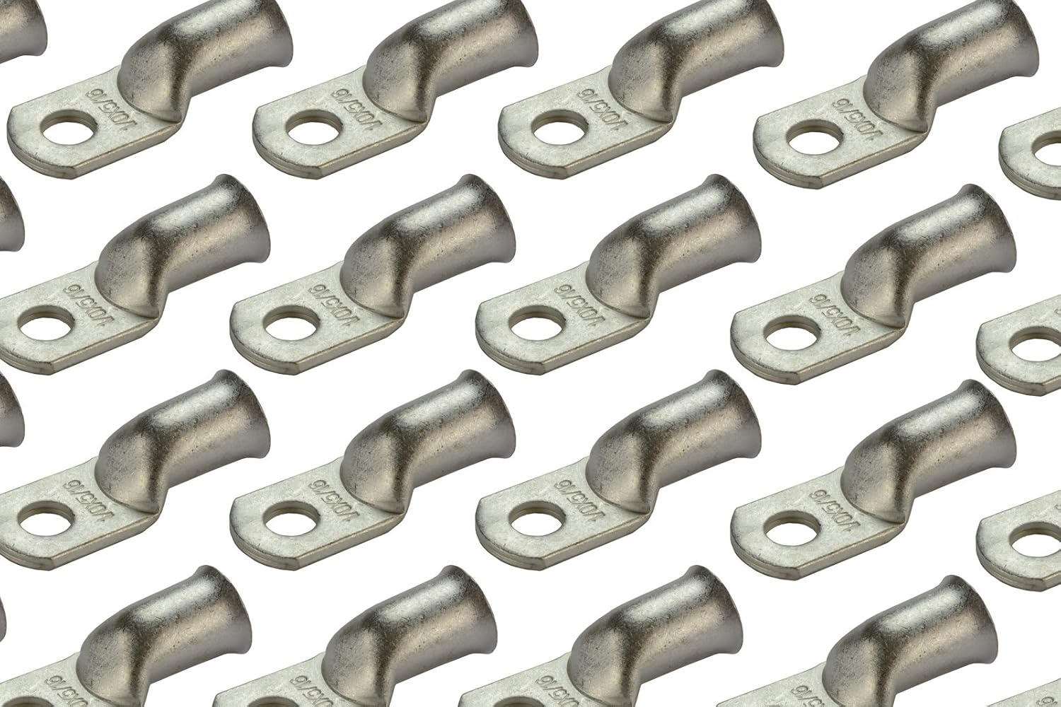 TEMCo Tinned Copper Battery Cable Ends 1/0 AWG - 25 Pack