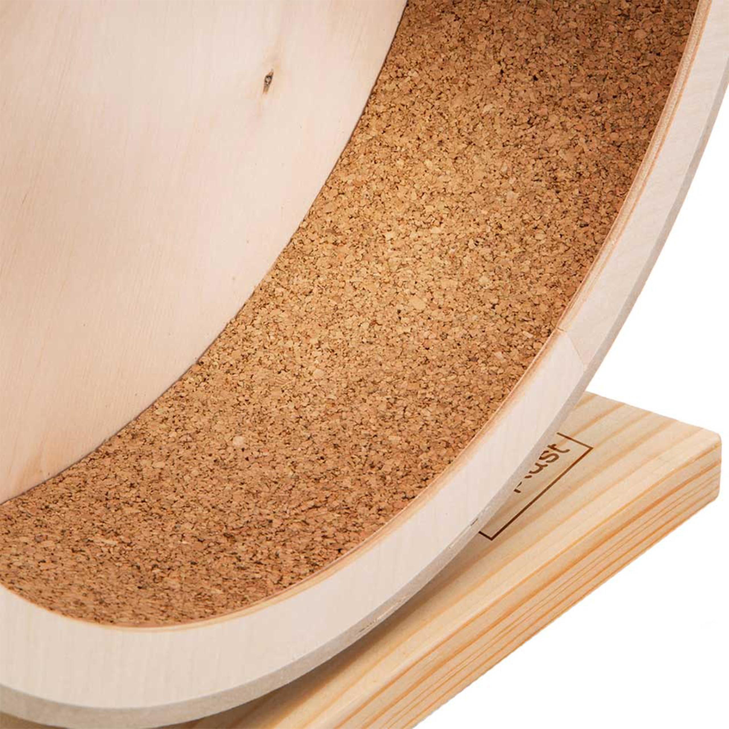 Ferplast Roue Hamster en Bois, Jouet en Bois Hamster Chinchilla, Diamètre 26,4 cm